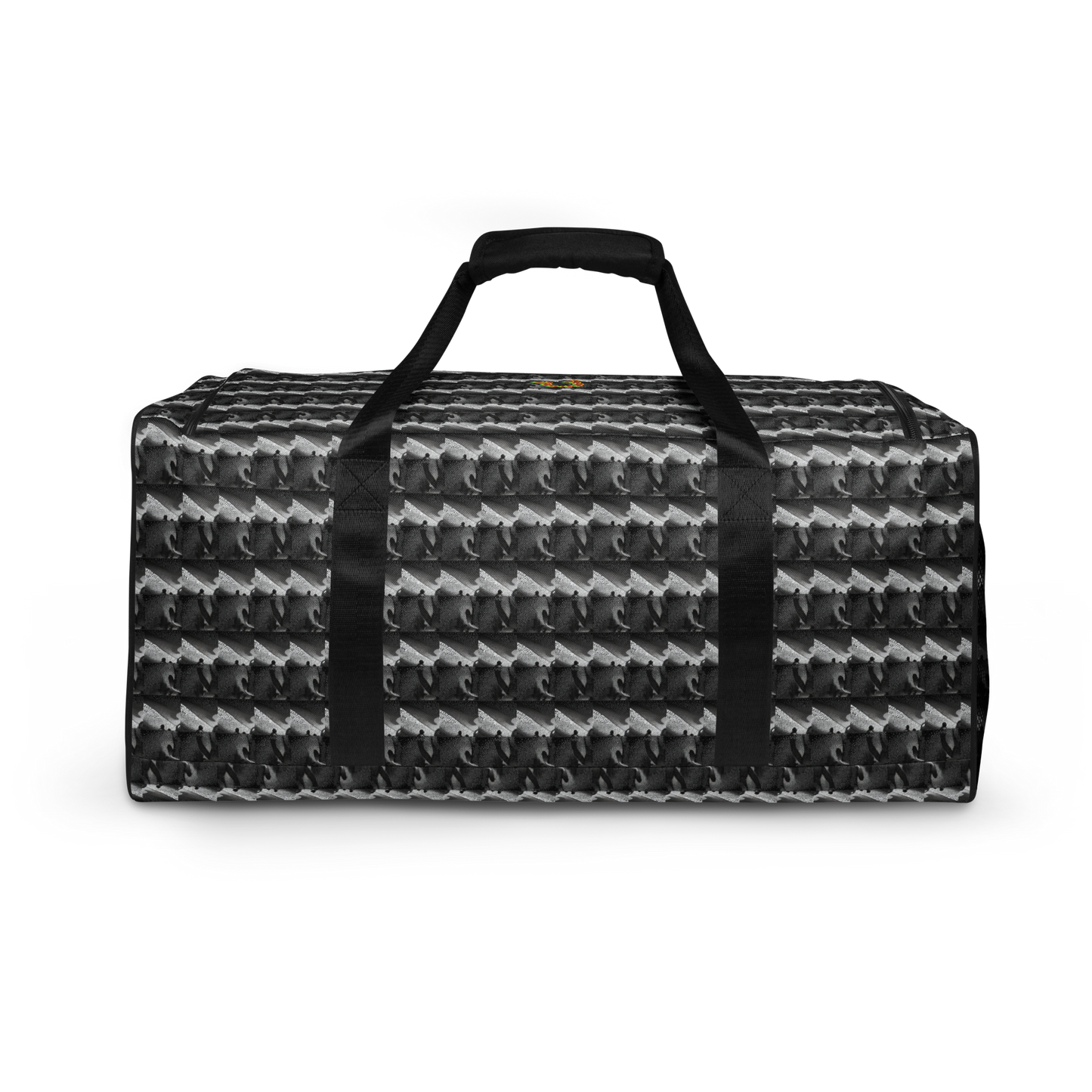 No matter where your adventures take you, beats.cali duffle bag ensures stability with T-piping, providing peace of mind as you navigate through bustling airports or busy city streets. Plus, with a mesh side pocket, accessing must-have items has never been more convenient. Elevate your travel experience with our Art-Inspired Duffle Bag—a perfect blend of durability, style, and functionality that's ready to accompany you on every journey.
