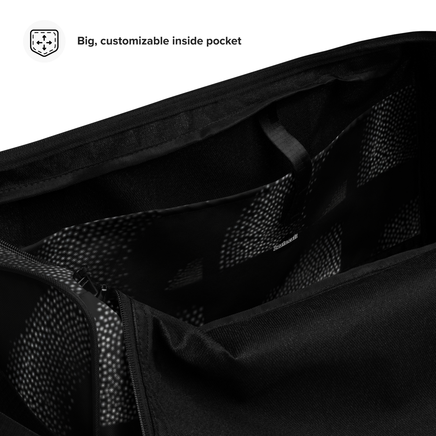 A fusion of durability, style, and practicality. The elegance of its art, makes it a statement piece beyond just a duffle bag. Crafted with meticulous attention to detail, ample interior space, adjustable padded straps and dual handles checks comfortability and convenience. Stability is guaranteed with T-piping. Elevate your travels with our Artisan Duffle Bag.