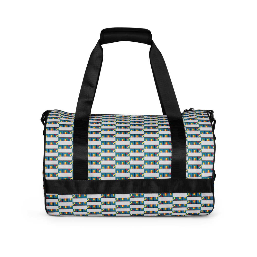 Experience the perfect blend of durability, style, and artistic flair with beats.cali Gym Bag. Crafted from premium, water-resistant materials, this bag is built to withstand the rigors of your daily workout routine. Its sleek design and vibrant art-themed patterns make a bold statement wherever you go. Ready to crush your fitness goals? Energize your gym sessions with our eye-catching Gym Bag.