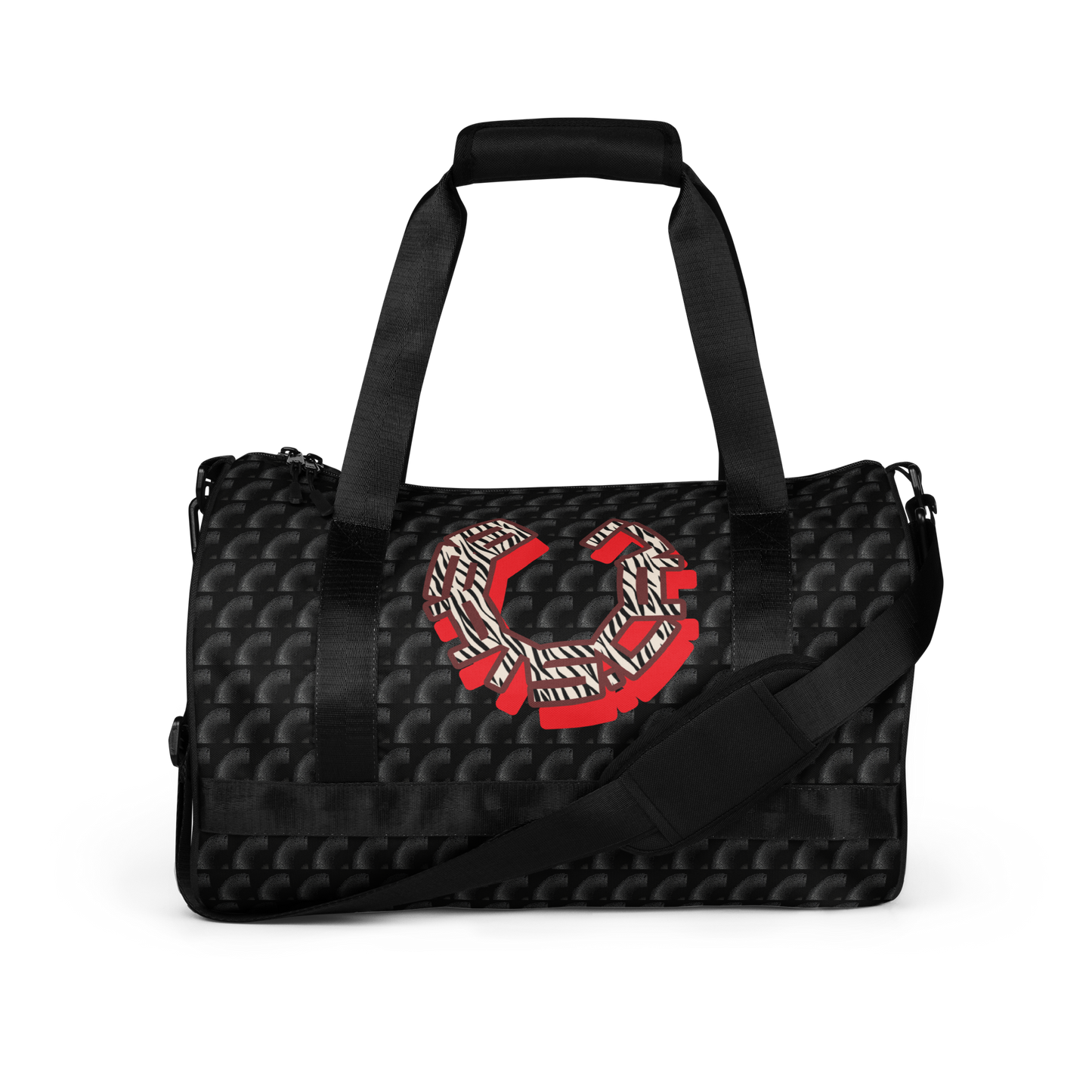 Crafted from durable 100% polyester and featuring sturdy, water-resistant fabric, this gym bag from beats.cali. combines fun with functionality. Perfect for stashing your workout essentials, it comes equipped with plenty of pockets to keep you organized. The fabric weight of 9.91 oz/yd² (336 g/m²) ensures durability.