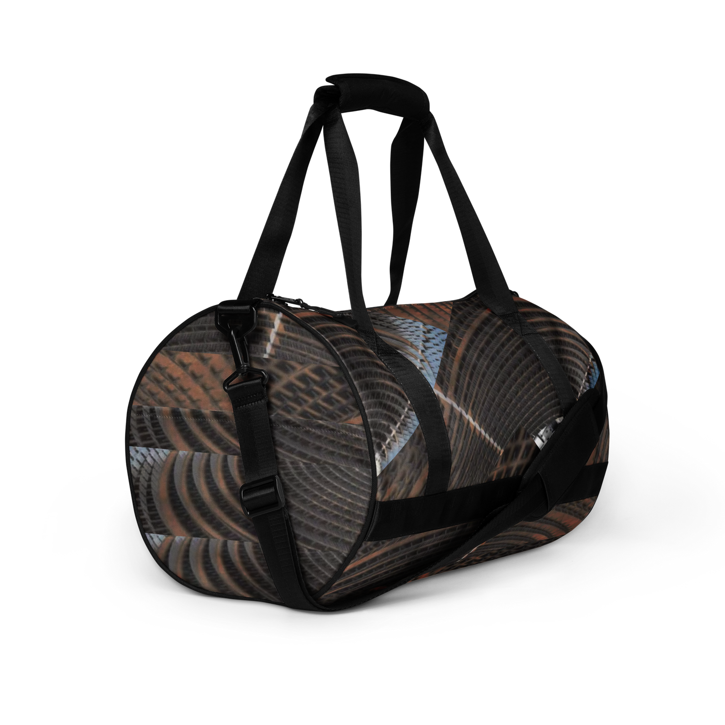 Crafted from durable 100% polyester and featuring sturdy, water-resistant fabric, this gym bag from beats.cali. combines fun with functionality. Perfect for stashing your workout essentials, it comes equipped with plenty of pockets to keep you organized. The fabric weight of 9.91 oz/yd² (336 g/m²) ensures durability.