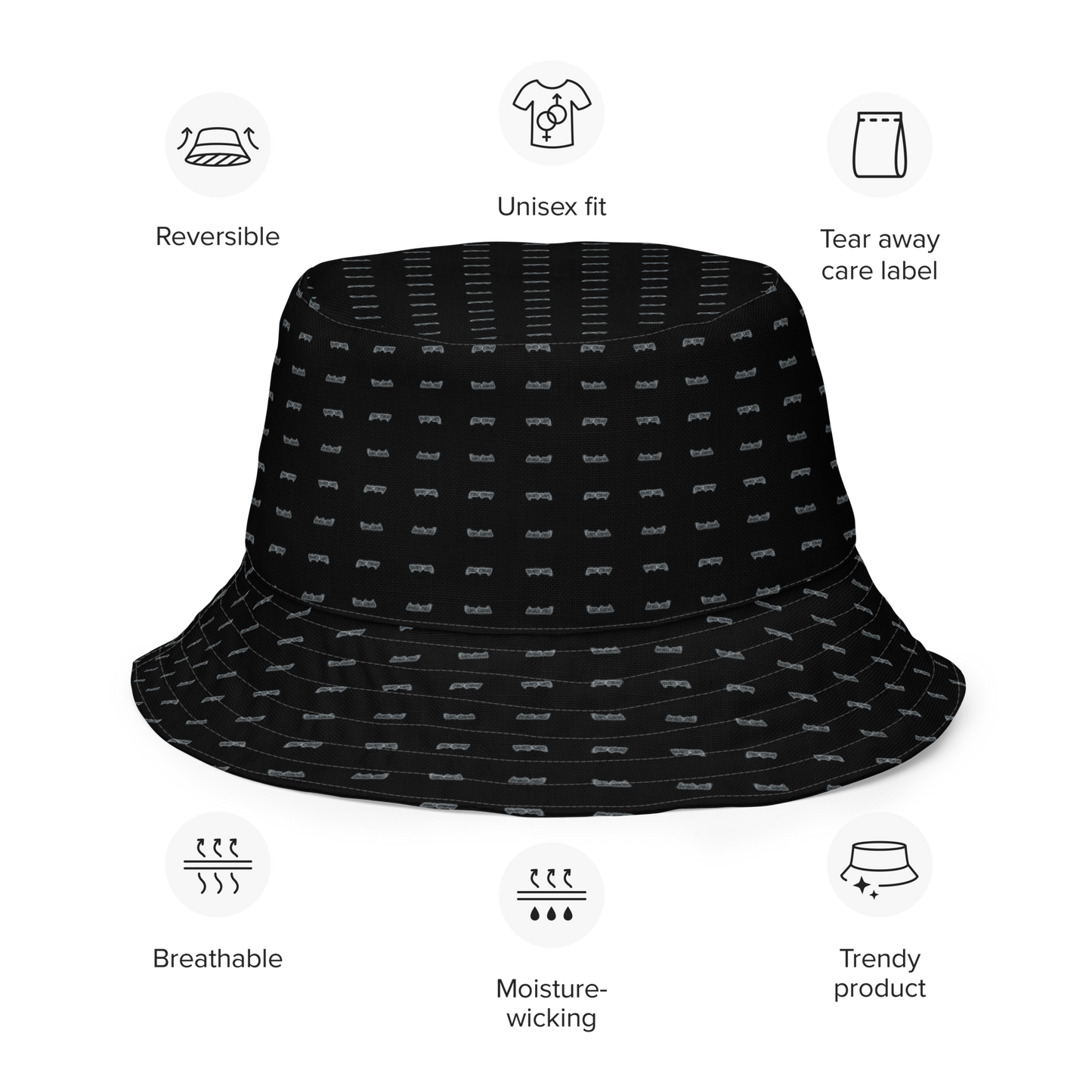 Reversible bucket hat
