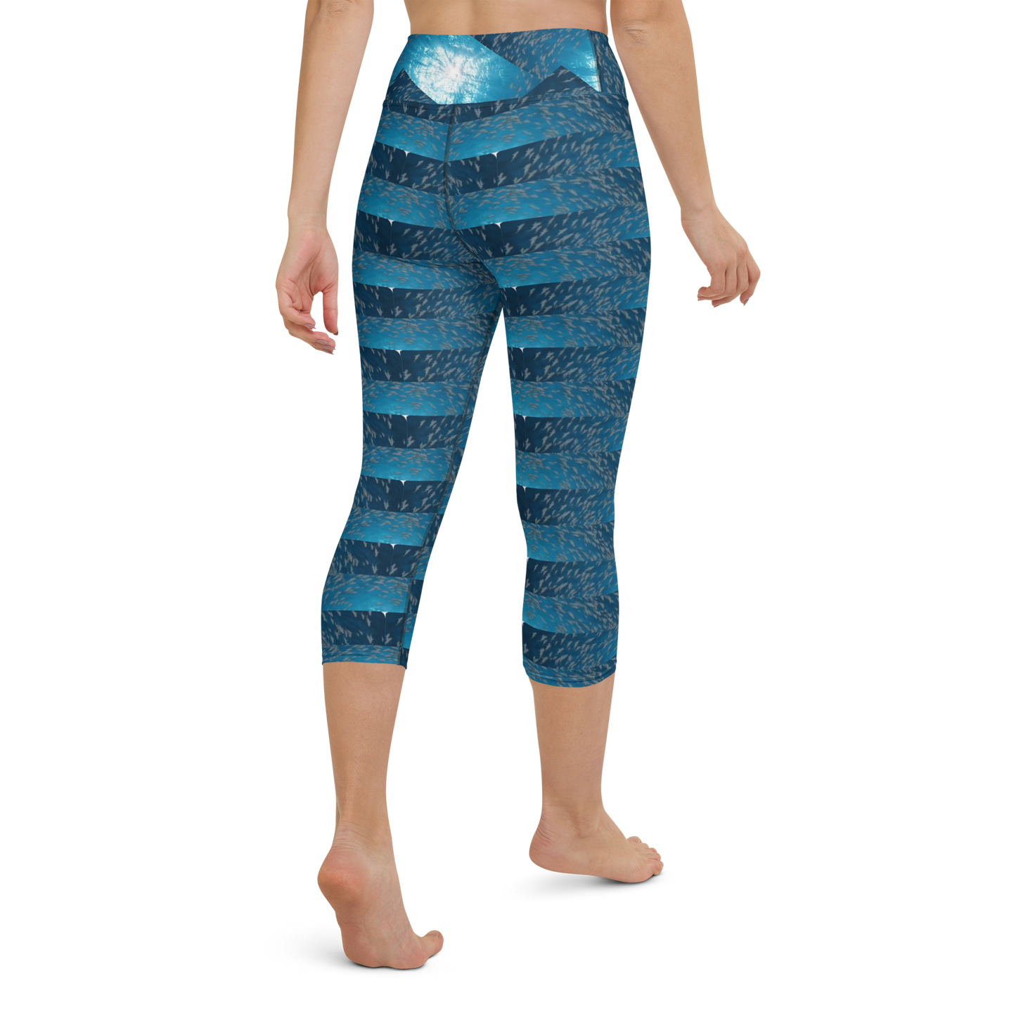 Art meets activewear! These yoga leggings are super soft, stretchy, and ultra-comfortable. Each pair crafted for both yoga sessions and everyday style, is precision-cut and hand-sewn after printing, offering a four-way stretch for optimal flexibility whilst the raised waistband ensures a secure fit and the smooth microfiber yarn of the blend of premium polyester and spandex adds to its comfort. All in all; just quality craftsmanship!