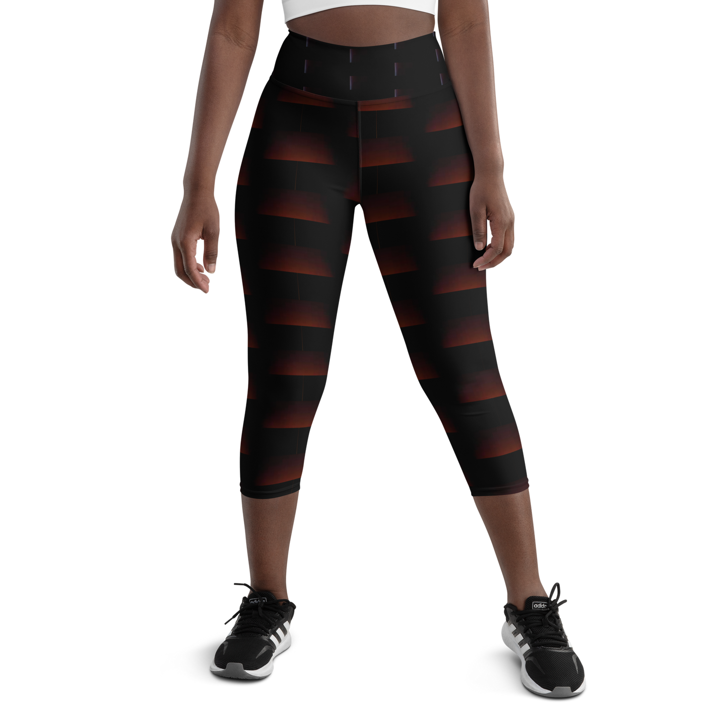 Art meets activewear! These yoga leggings are super soft, stretchy, and ultra-comfortable. Each pair crafted for both yoga sessions and everyday style, is precision-cut and hand-sewn after printing, offering a four-way stretch for optimal flexibility whilst the raised waistband ensures a secure fit and the smooth microfiber yarn of the blend of premium polyester and spandex adds to its comfort. All in all; just quality craftsmanship!