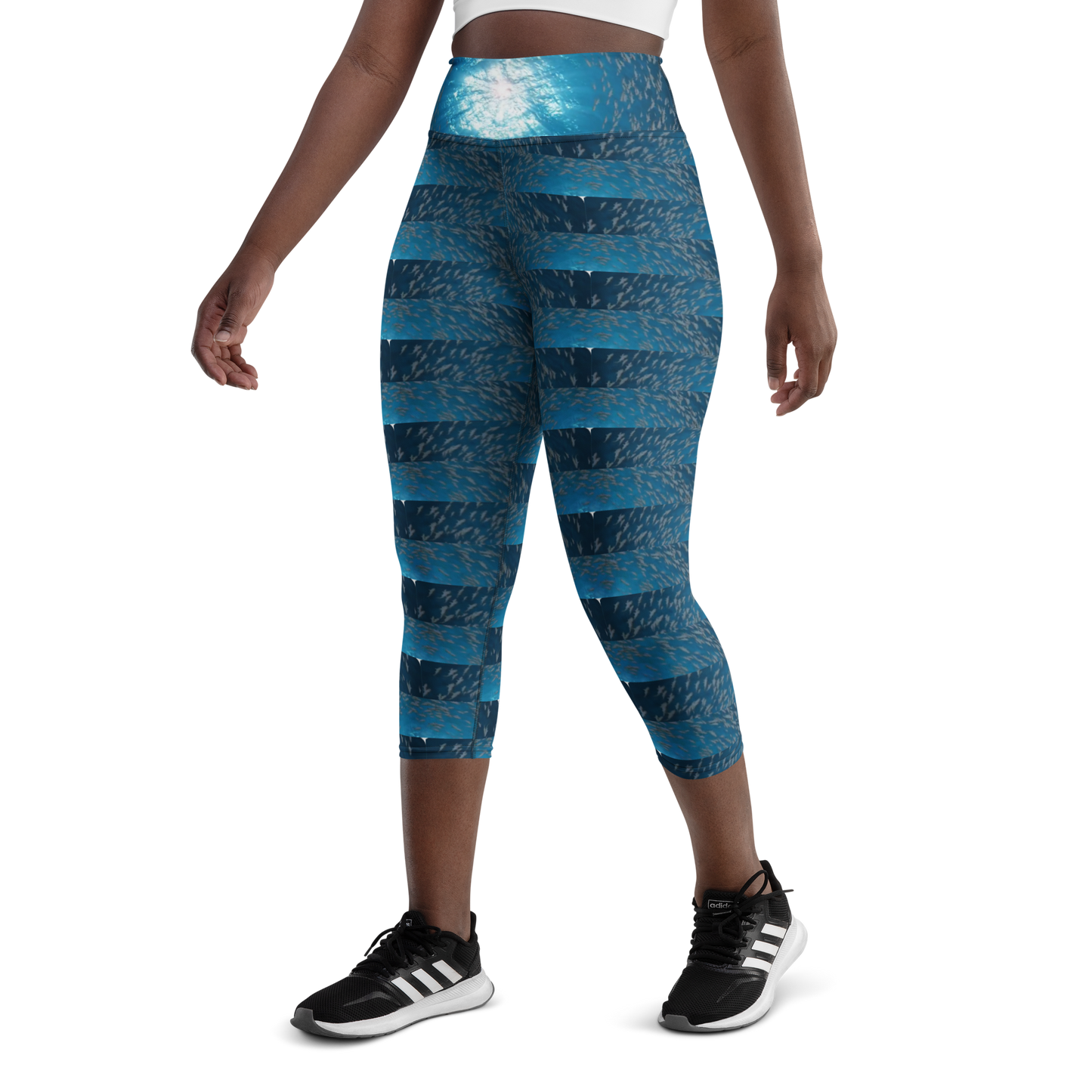 Art meets activewear! These yoga leggings are super soft, stretchy, and ultra-comfortable. Each pair crafted for both yoga sessions and everyday style, is precision-cut and hand-sewn after printing, offering a four-way stretch for optimal flexibility whilst the raised waistband ensures a secure fit and the smooth microfiber yarn of the blend of premium polyester and spandex adds to its comfort. All in all; just quality craftsmanship!