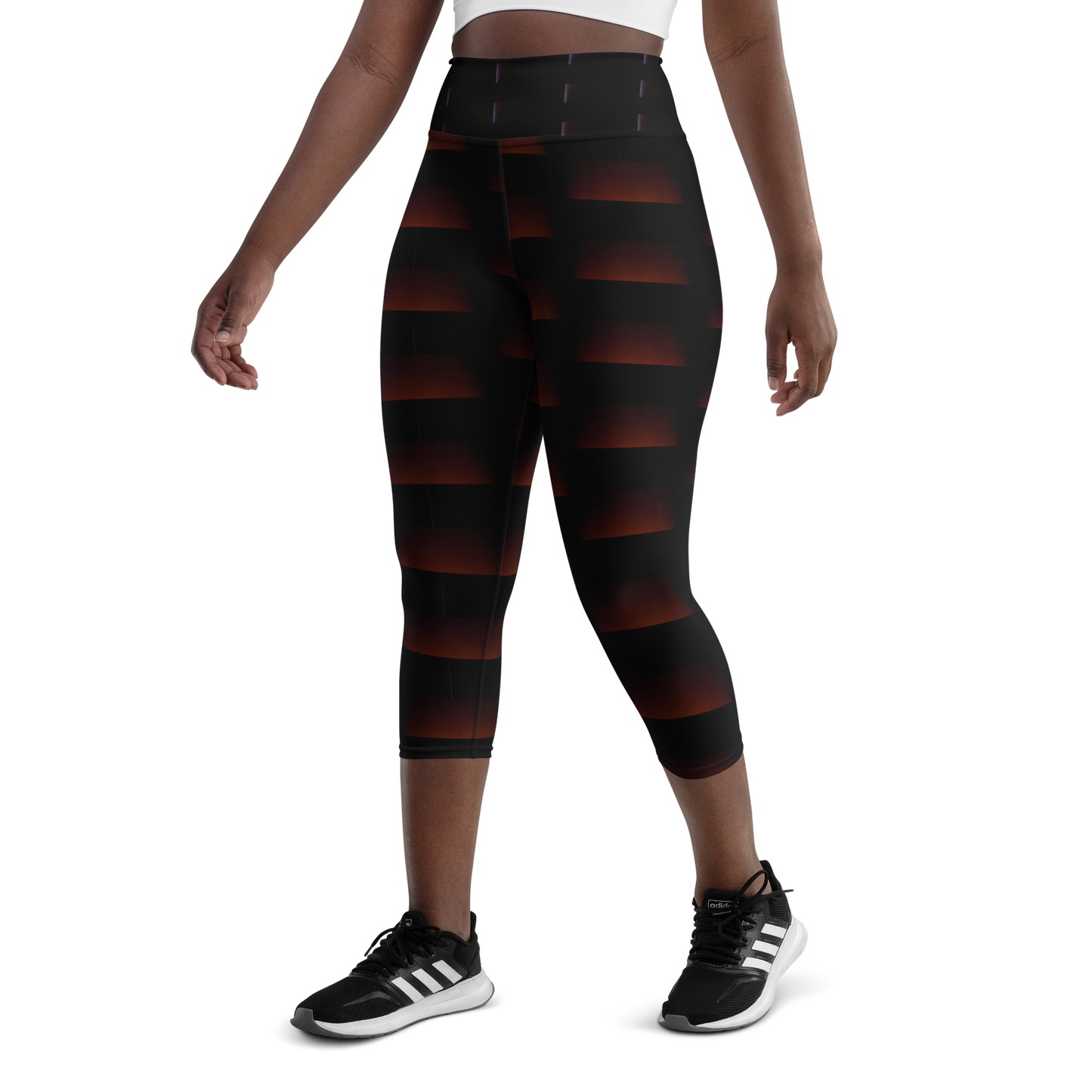 Art meets activewear! These yoga leggings are super soft, stretchy, and ultra-comfortable. Each pair crafted for both yoga sessions and everyday style, is precision-cut and hand-sewn after printing, offering a four-way stretch for optimal flexibility whilst the raised waistband ensures a secure fit and the smooth microfiber yarn of the blend of premium polyester and spandex adds to its comfort. All in all; just quality craftsmanship!