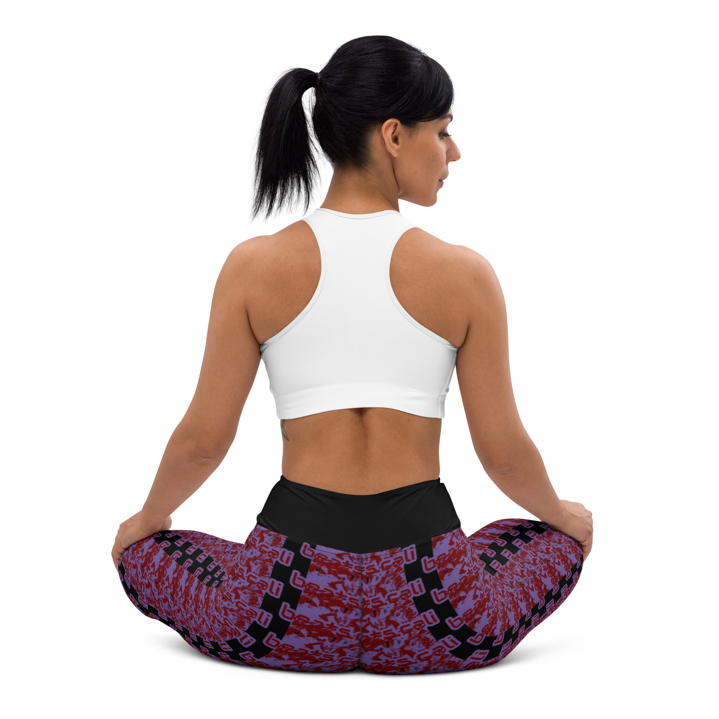Art meets activewear! These yoga leggings are super soft, stretchy, and ultra-comfortable. Each pair crafted for both yoga sessions and everyday style, is precision-cut and hand-sewn after printing, offering a four-way stretch for optimal flexibility whilst the raised waistband ensures a secure fit and the smooth microfiber yarn of the blend of premium polyester and spandex adds to its comfort. All in all; just quality craftsmanship!