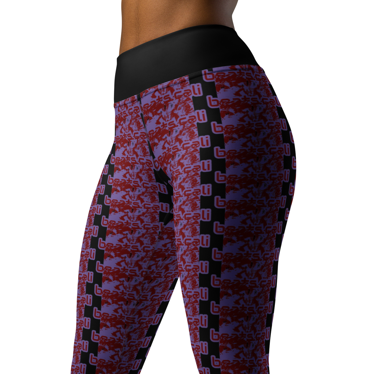 Art meets activewear! These yoga leggings are super soft, stretchy, and ultra-comfortable. Each pair crafted for both yoga sessions and everyday style, is precision-cut and hand-sewn after printing, offering a four-way stretch for optimal flexibility whilst the raised waistband ensures a secure fit and the smooth microfiber yarn of the blend of premium polyester and spandex adds to its comfort. All in all; just quality craftsmanship!