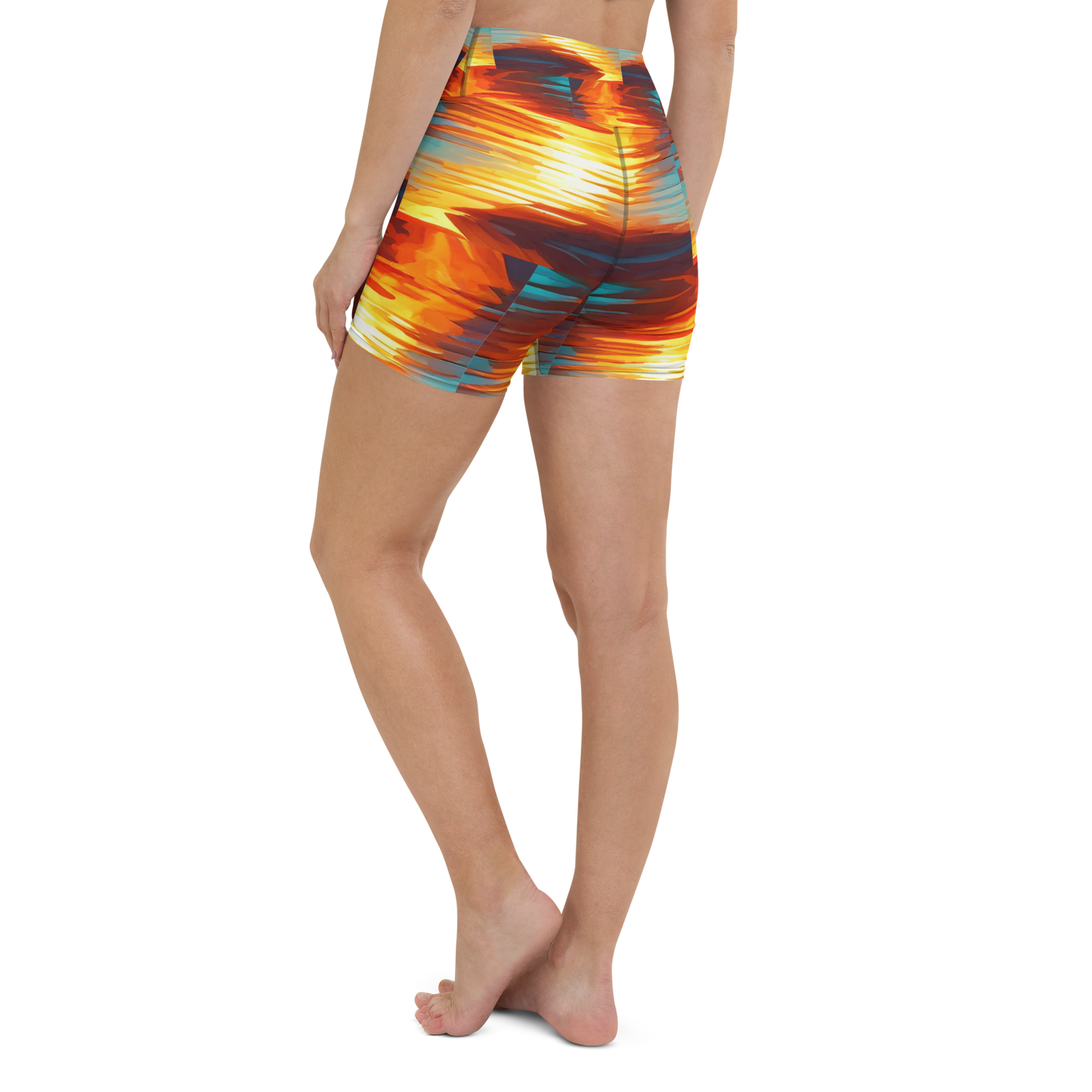 Made from a blend of 82% polyester and 18% spandex, these yoga shorts boast a soft microfiber yarn that offers a luxurious feel against your skin, ensuring maximum comfort. Engineered with a triangle-shaped gusset crotch and flat seam cover stitch, beats.cali yoga shorts offer optimal flexibility and durability. beats.cali yoga shorts represent the ideal mix of affordability and quality, providing a stylish, functional, and exclusive choice without sacrificing comfort or performance.