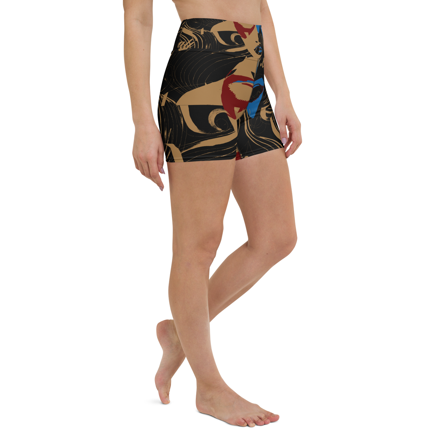 Made from a blend of 82% polyester and 18% spandex, these yoga shorts boast a soft microfiber yarn that offers a luxurious feel against your skin, ensuring maximum comfort. Engineered with a triangle-shaped gusset crotch and flat seam cover stitch, beats.cali yoga shorts offer optimal flexibility and durability. beats.cali yoga shorts represent the ideal mix of affordability and quality, providing a stylish, functional, and exclusive choice without sacrificing comfort or performance.