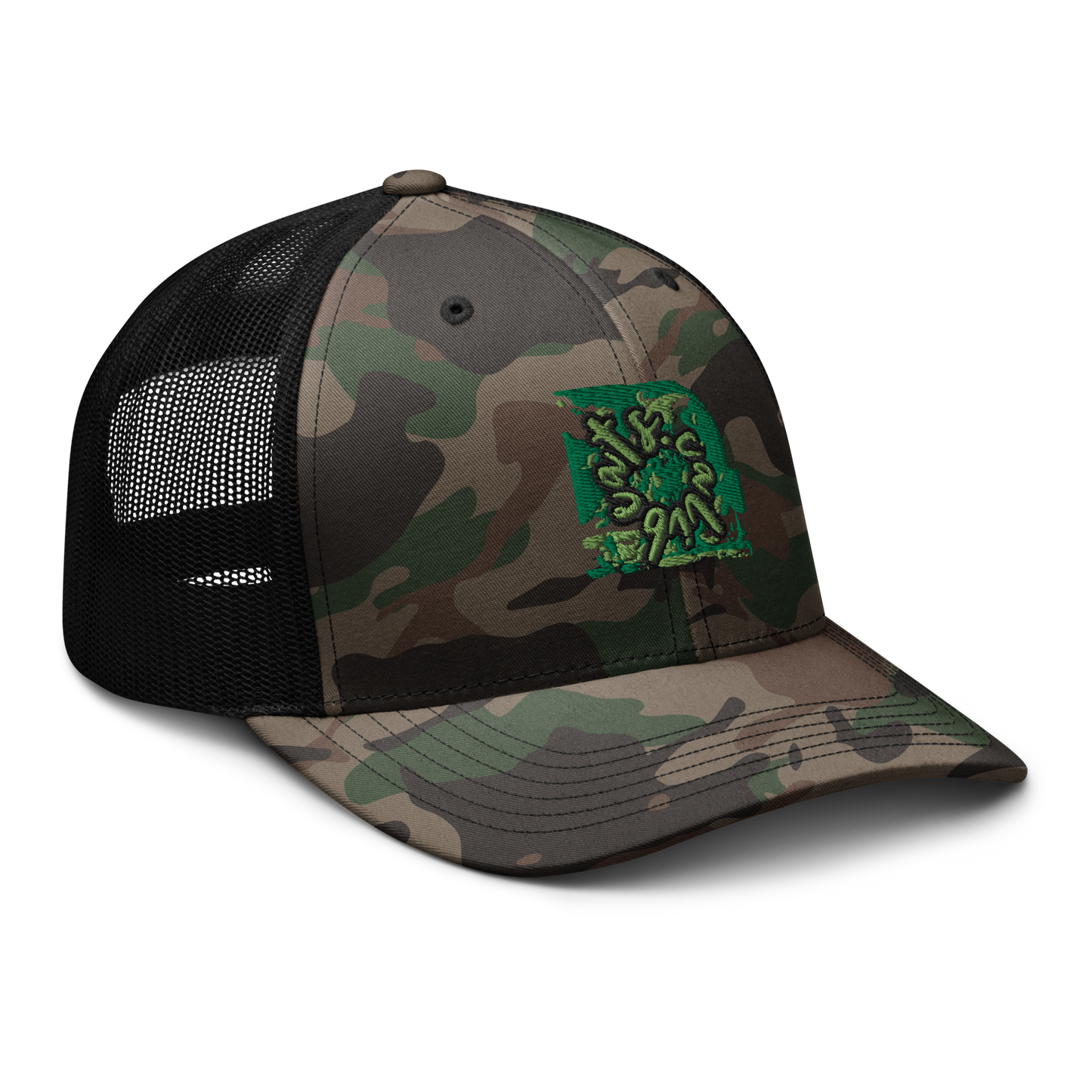 Camouflage trucker hat