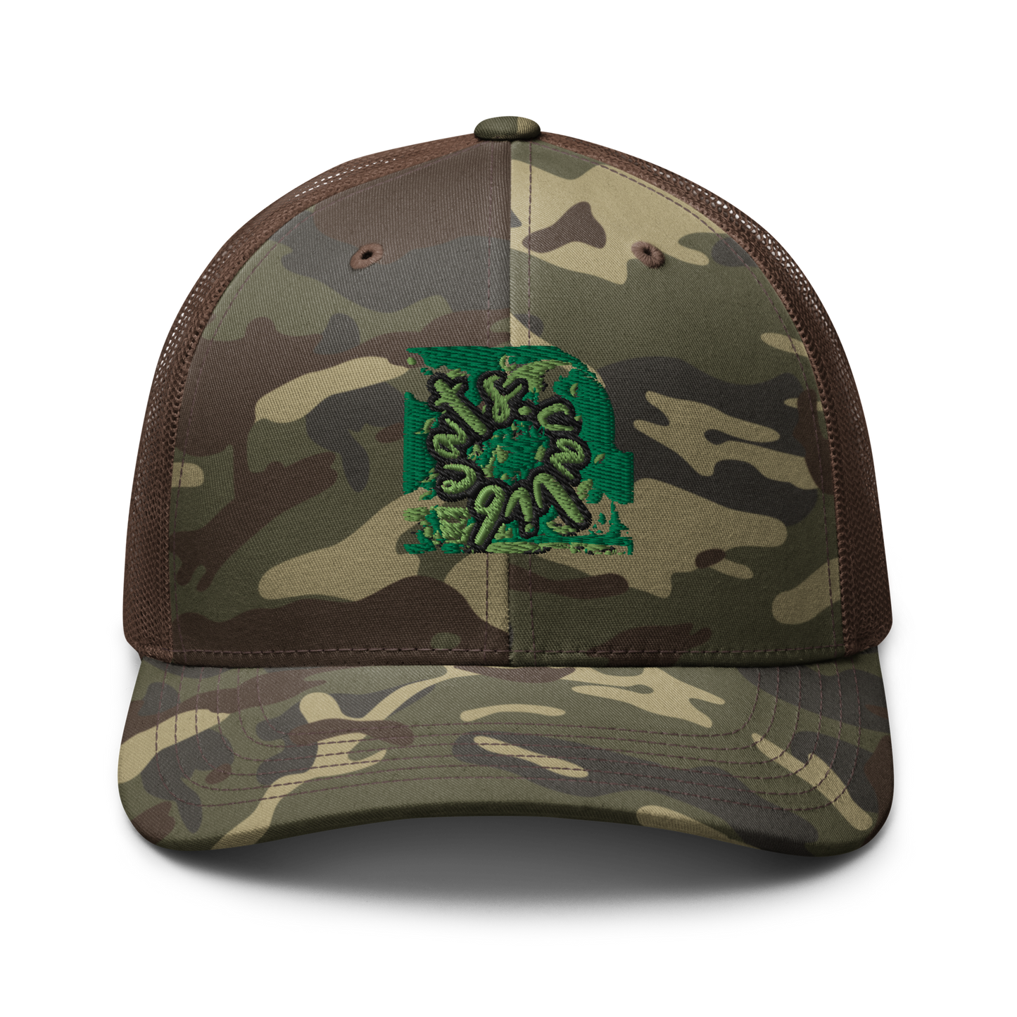 Camouflage trucker hat