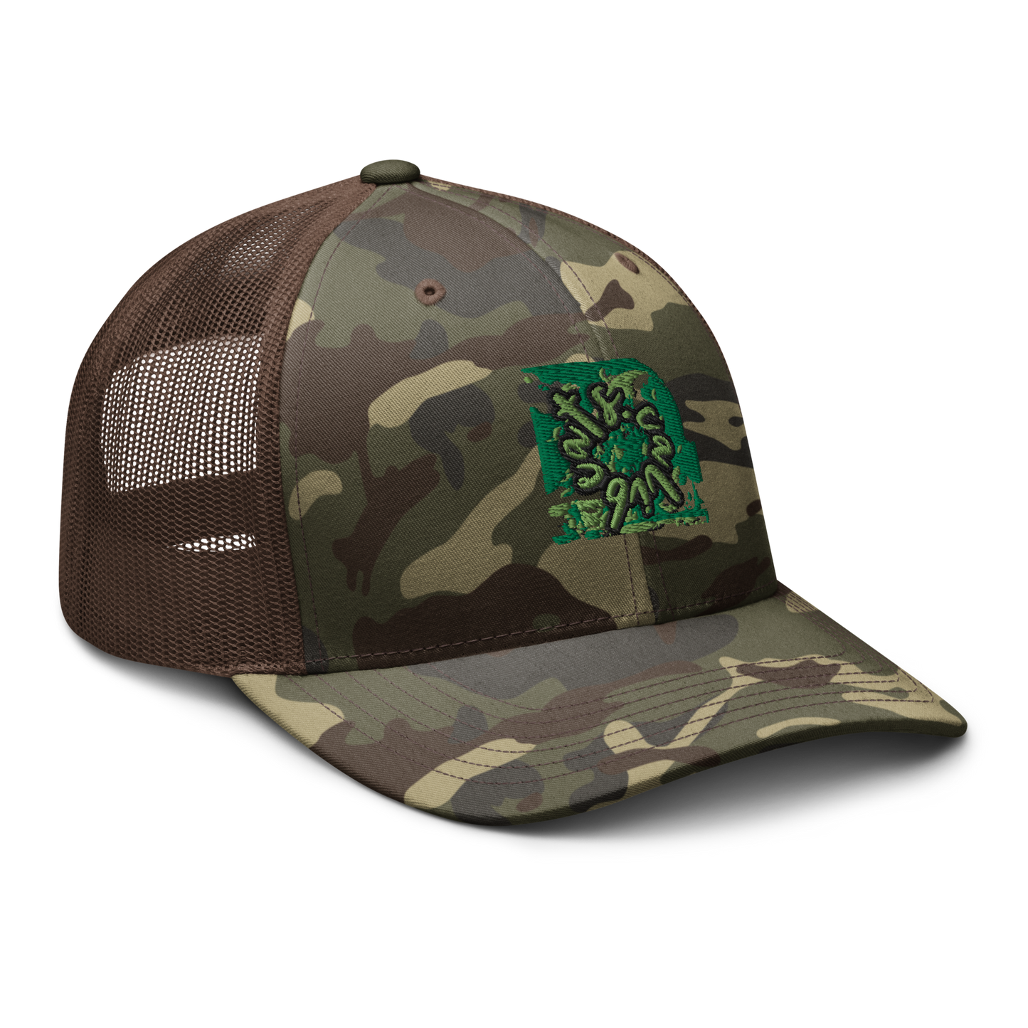 Camouflage trucker hat