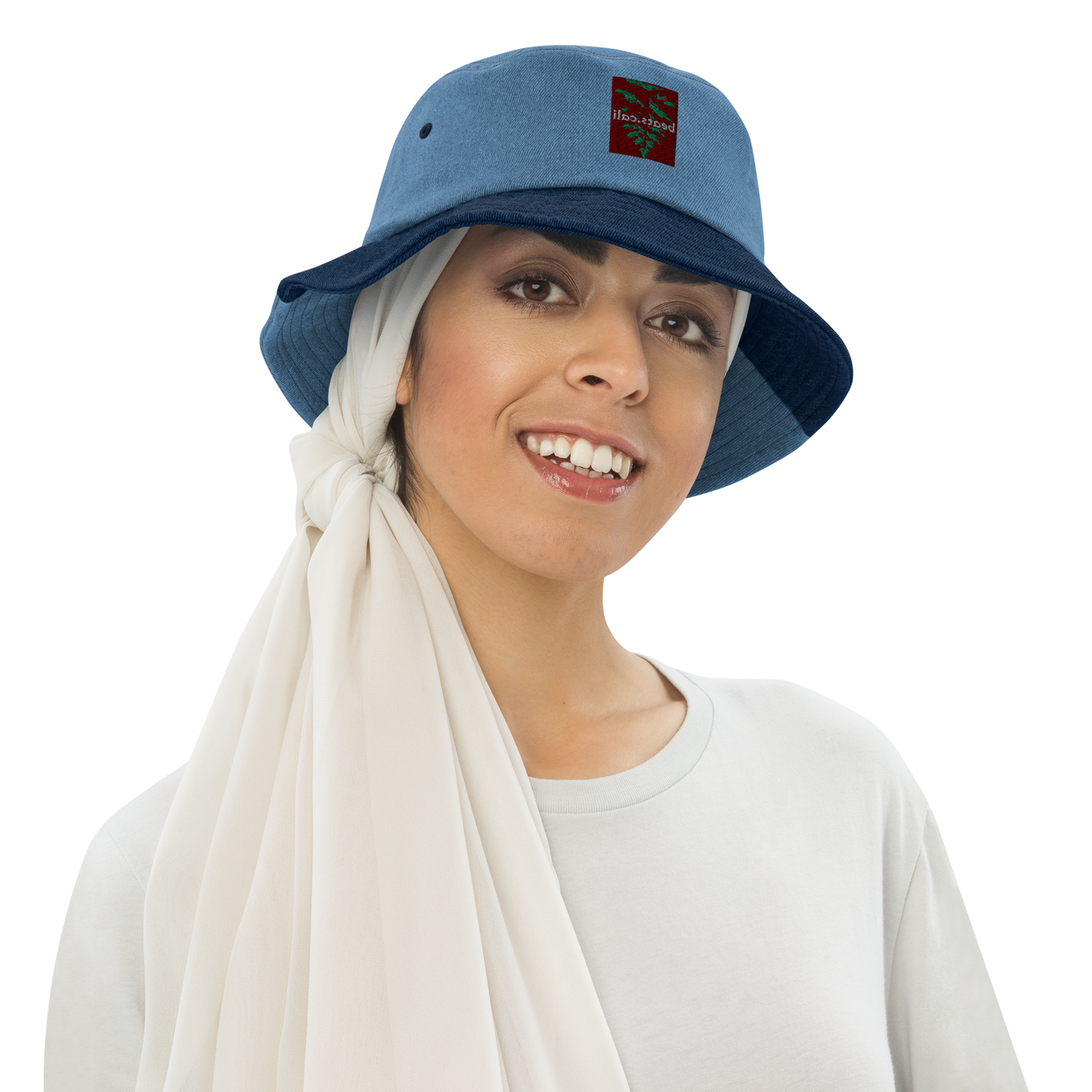 Denim bucket hat