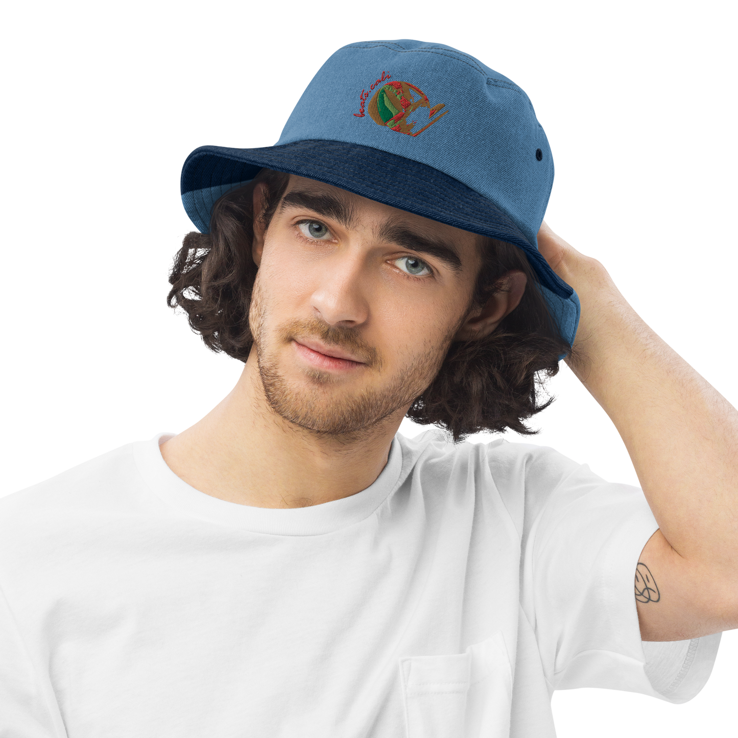 Denim bucket hat