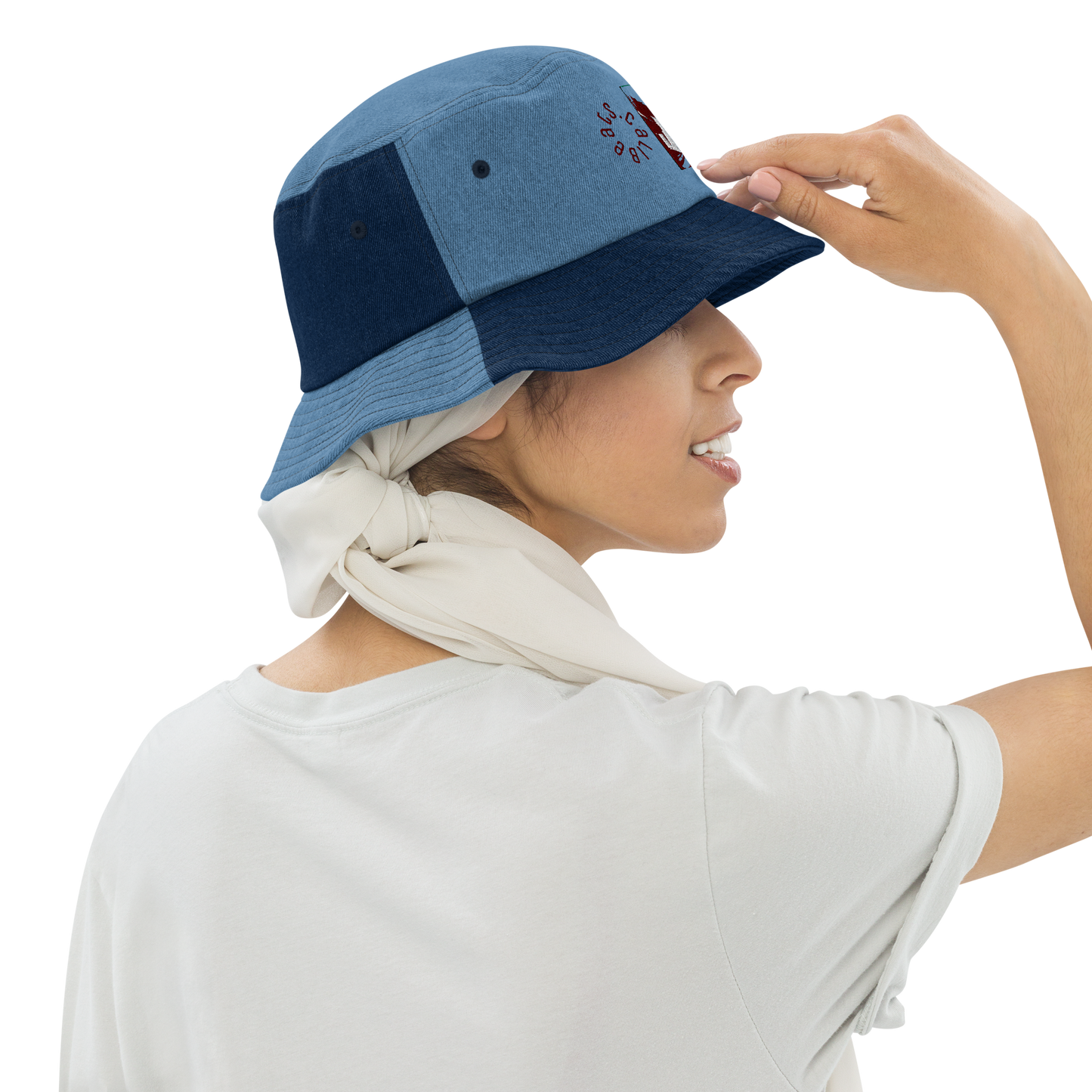 Denim bucket hat