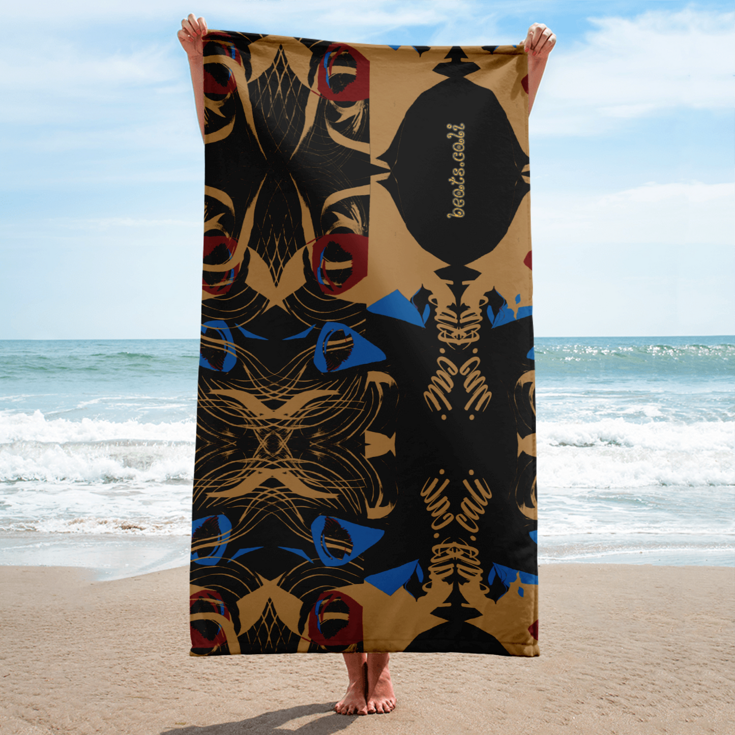Designed for both aesthetic appeal and practicality, our towel boasts a generous size of 30″ × 60″ × 0.28″ (76 × 152 × 0.7 cm), enveloping you in luxurious warmth with every use. Its all-over sublimation print captures intricate details and vibrant hues, ensuring a visual feast for the senses. But functionality is never compromised with Beats.Cali. The absorbent terry fabric with its water-absorbing capabilities for maximum utility promises to cocoon you in comfort.
