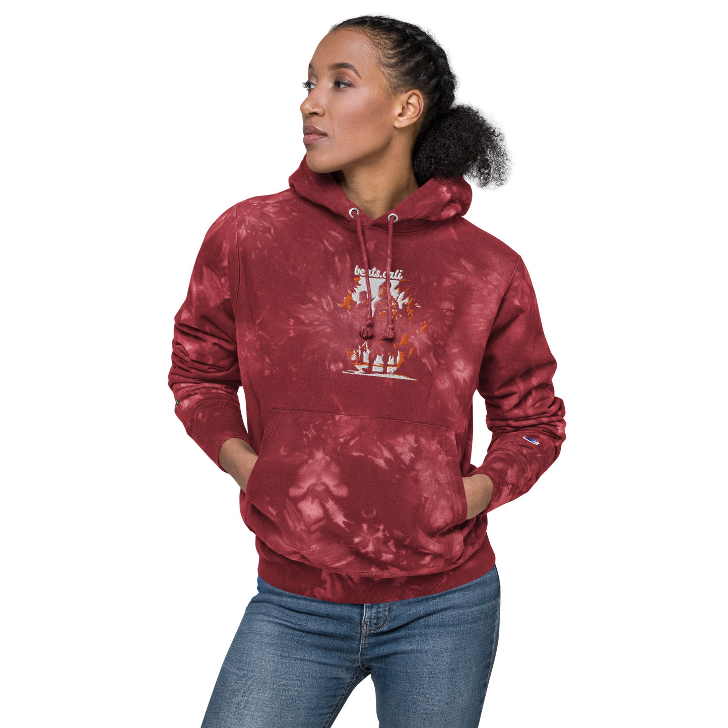Unisex Champion tie-dye hoodie