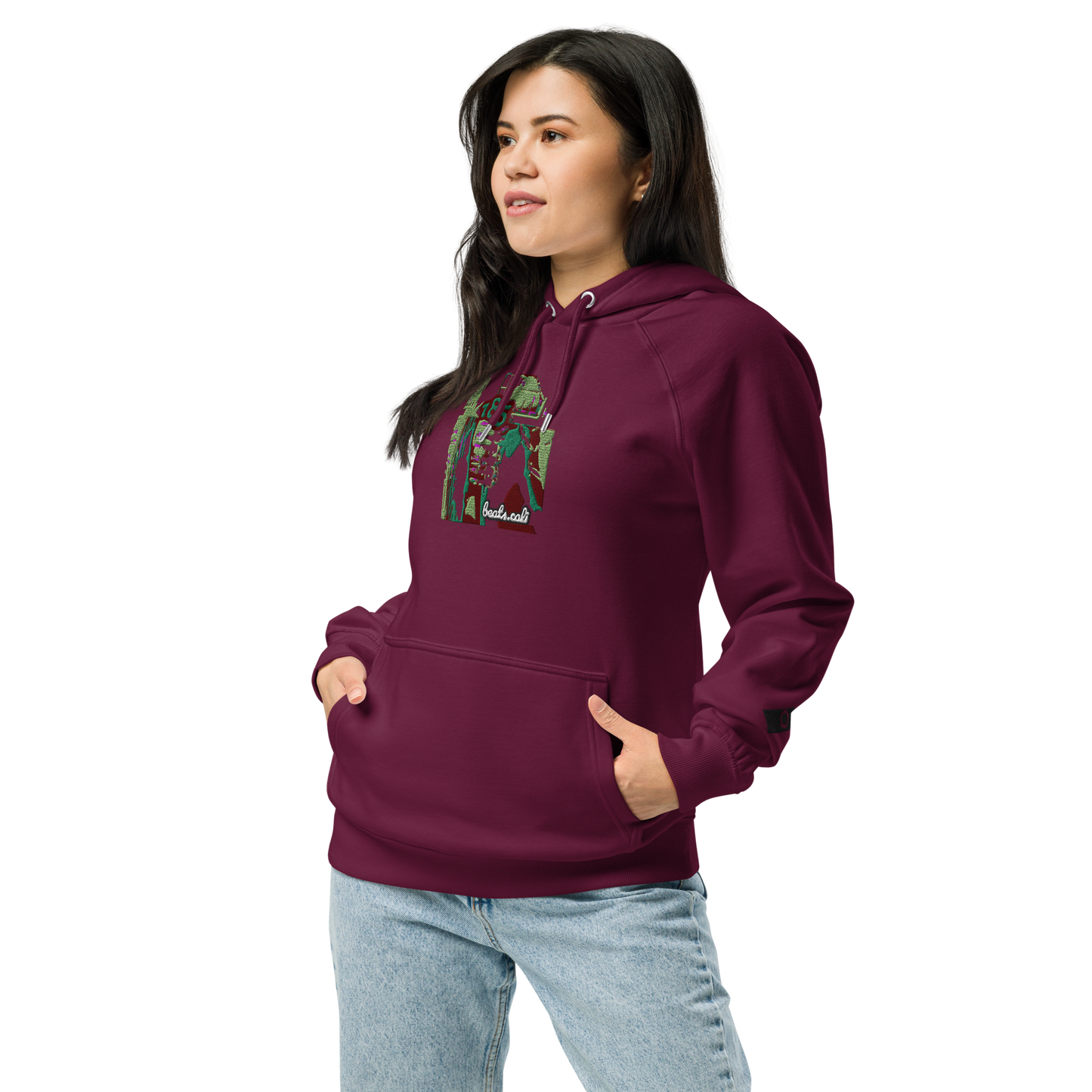 Unisex raglan hoodie