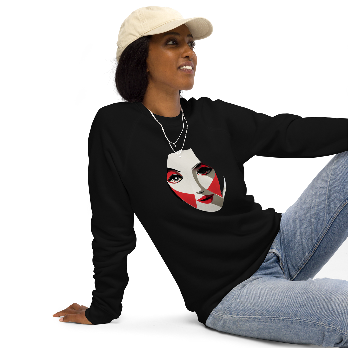 Unisex raglan sweatshirt