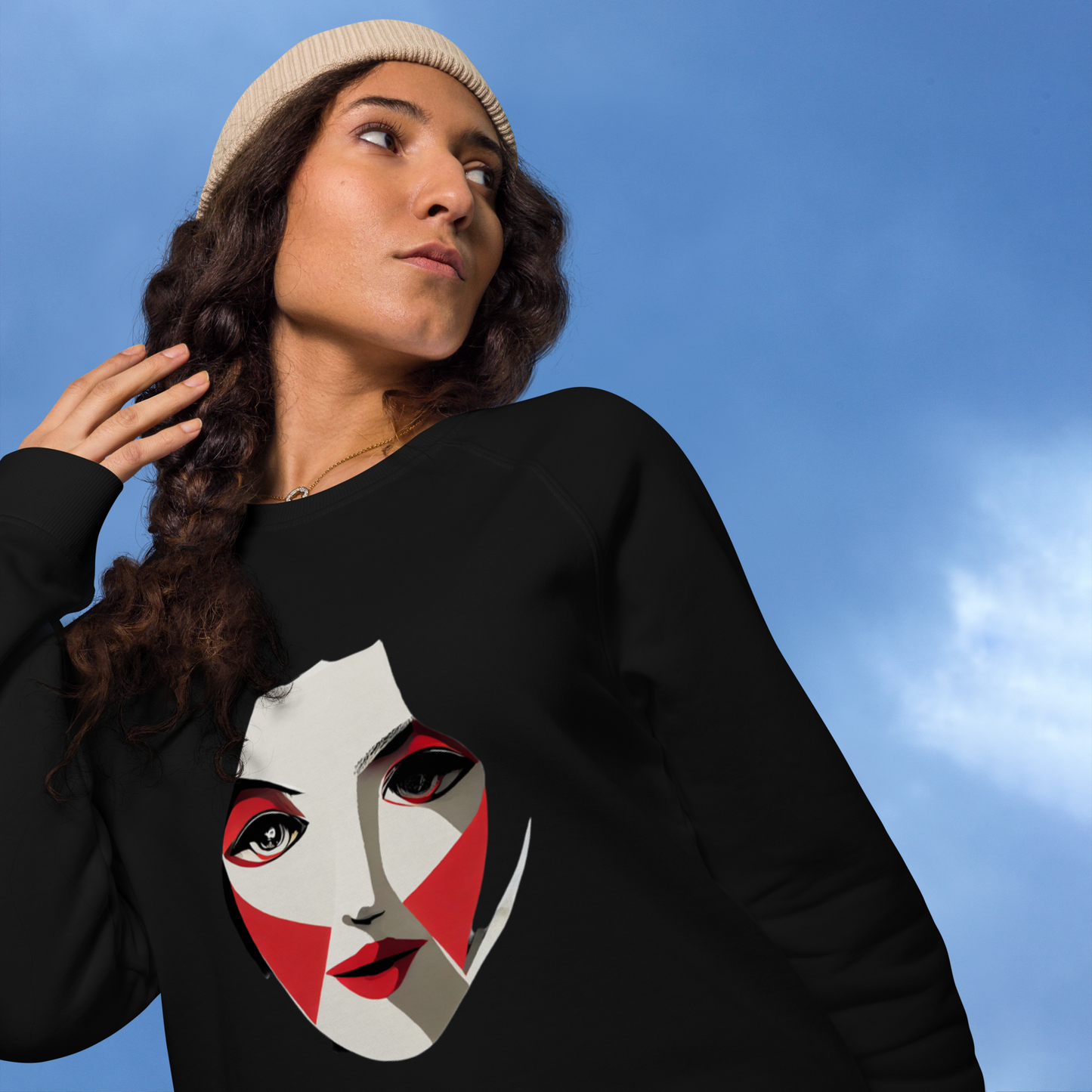 Unisex raglan sweatshirt