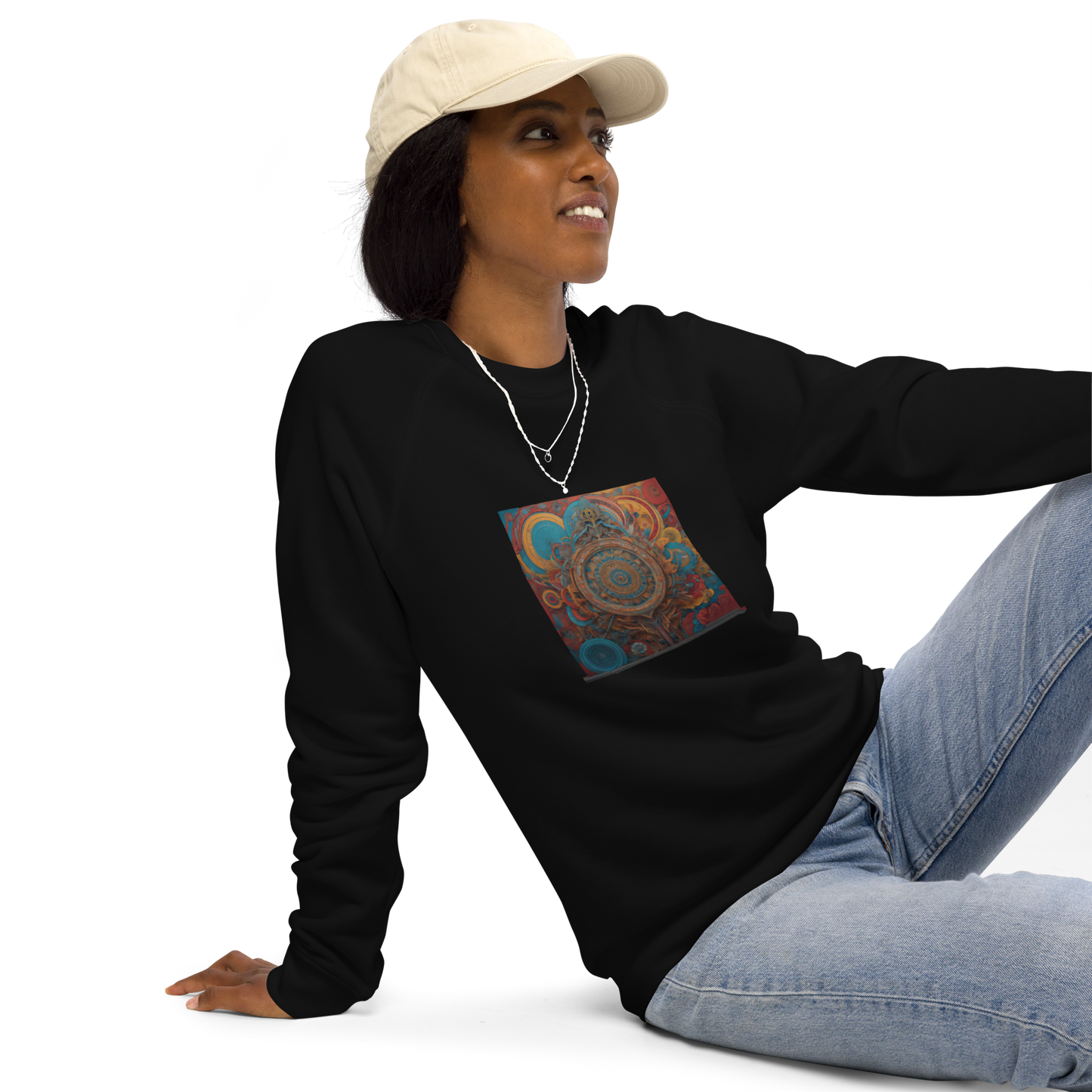 Unisex raglan sweatshirt
