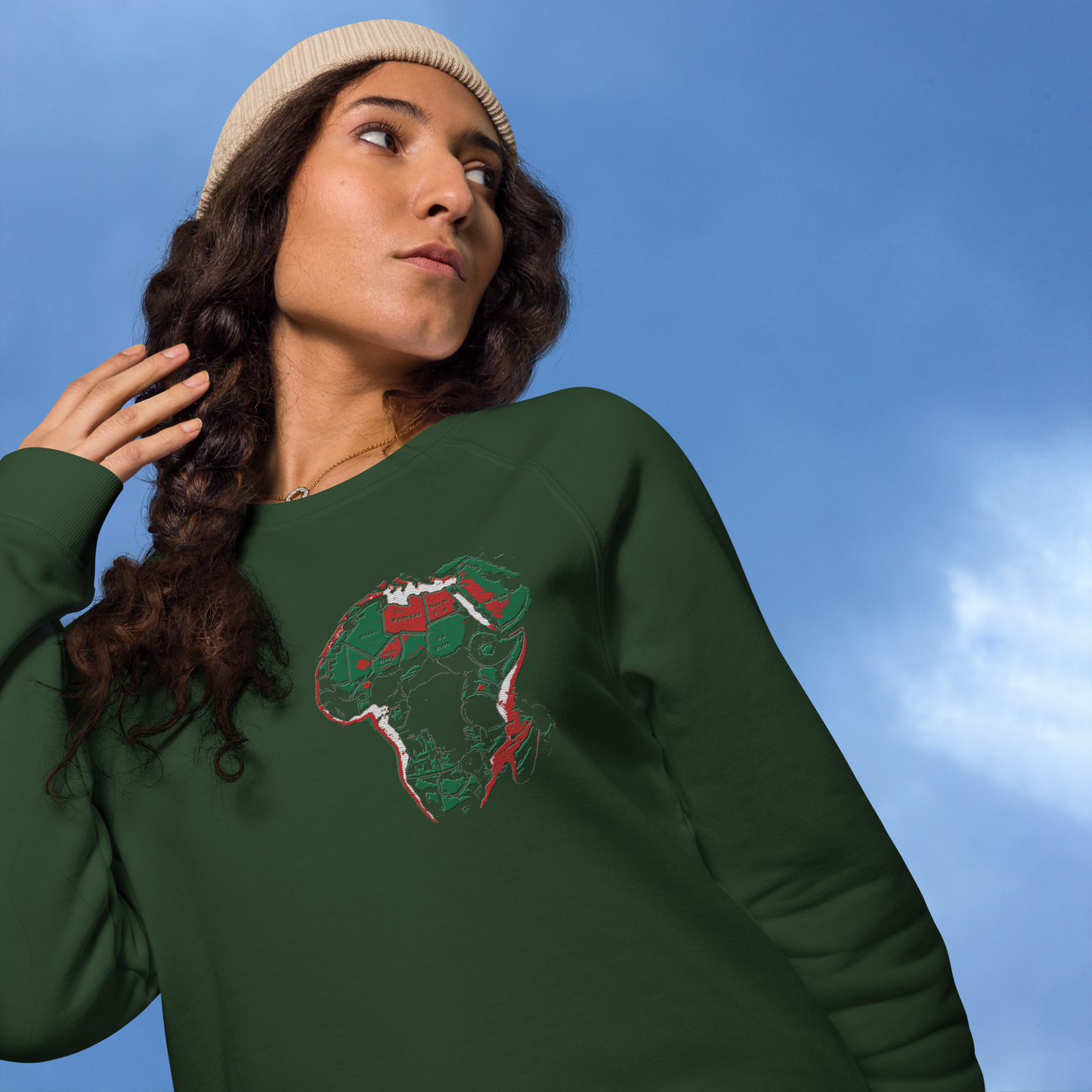 Unisex raglan sweatshirt