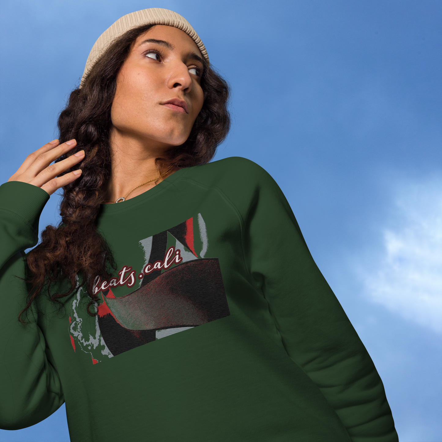 Unisex raglan sweatshirt