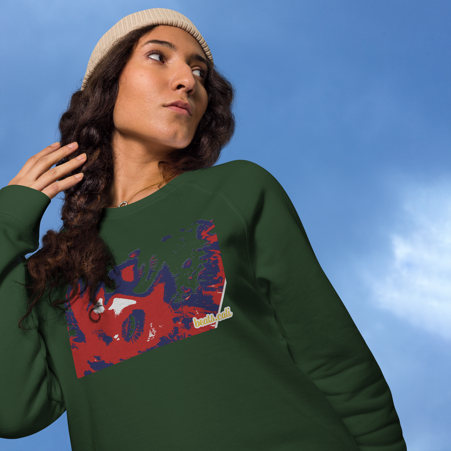 Unisex raglan sweatshirt