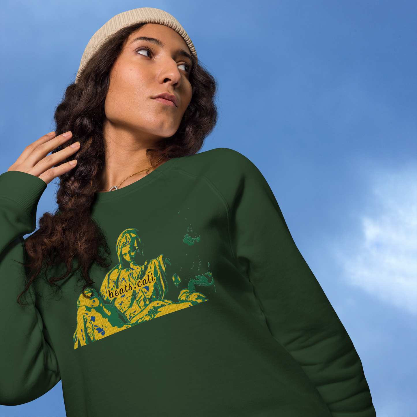 Unisex raglan sweatshirt