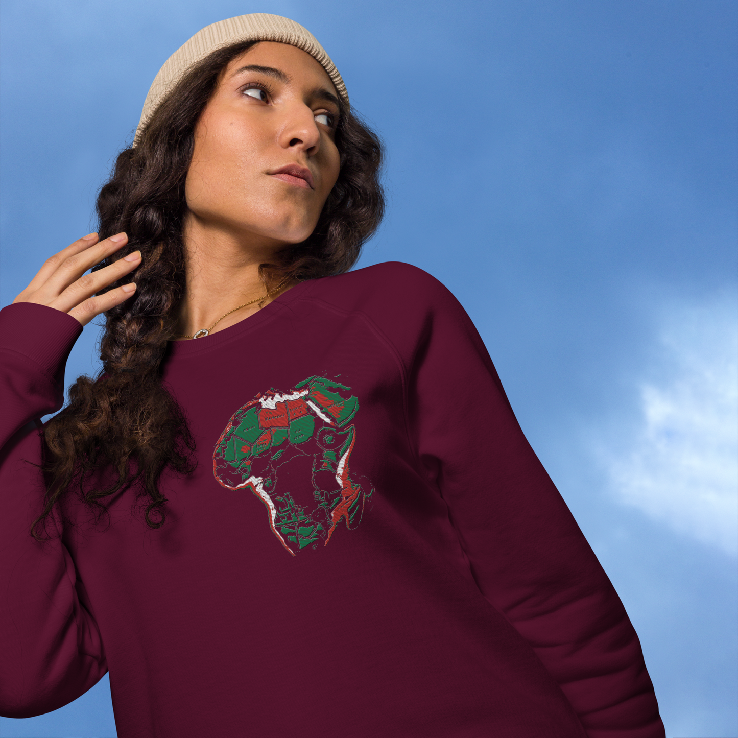 Unisex raglan sweatshirt