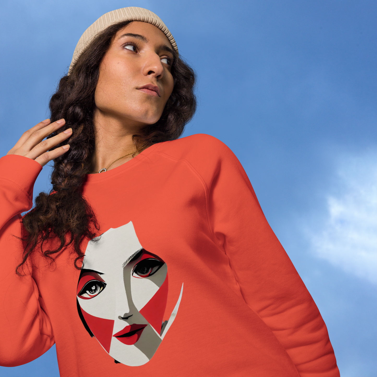 Unisex raglan sweatshirt
