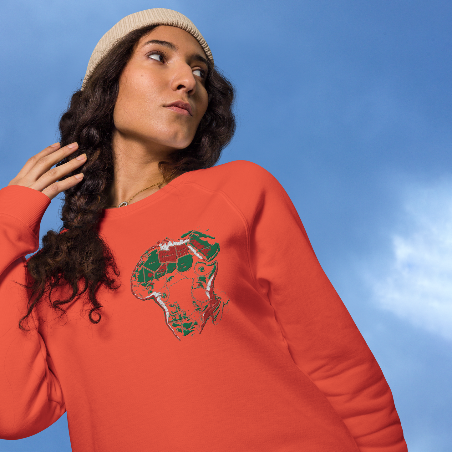 Unisex raglan sweatshirt