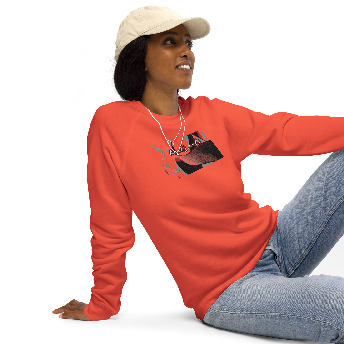 Unisex raglan sweatshirt