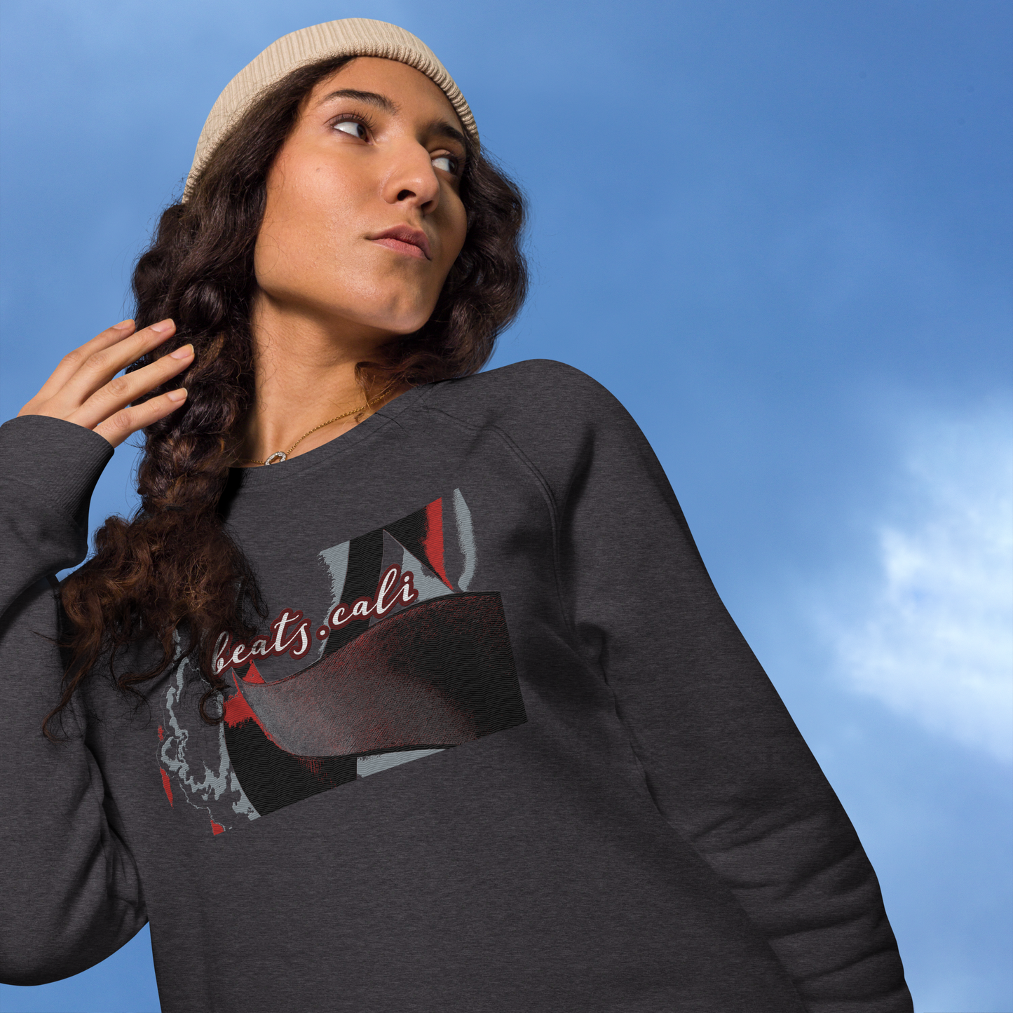 Unisex raglan sweatshirt