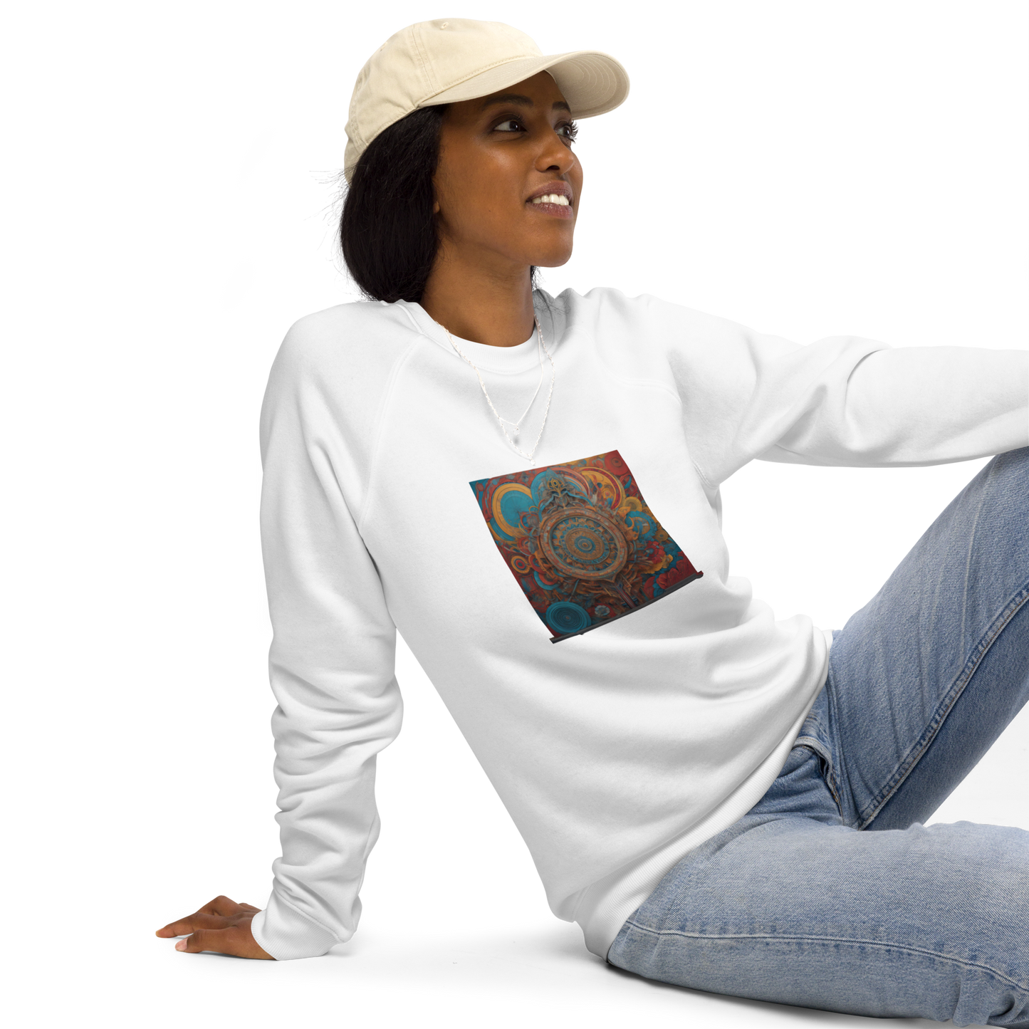 Unisex raglan sweatshirt