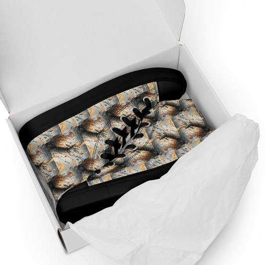 Women’s high top canvas shoes