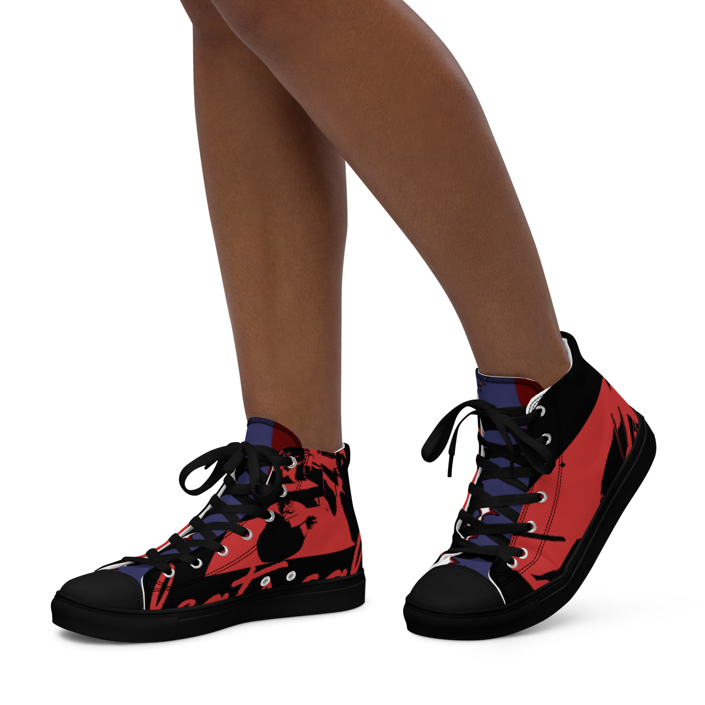 Women’s high top canvas shoes
