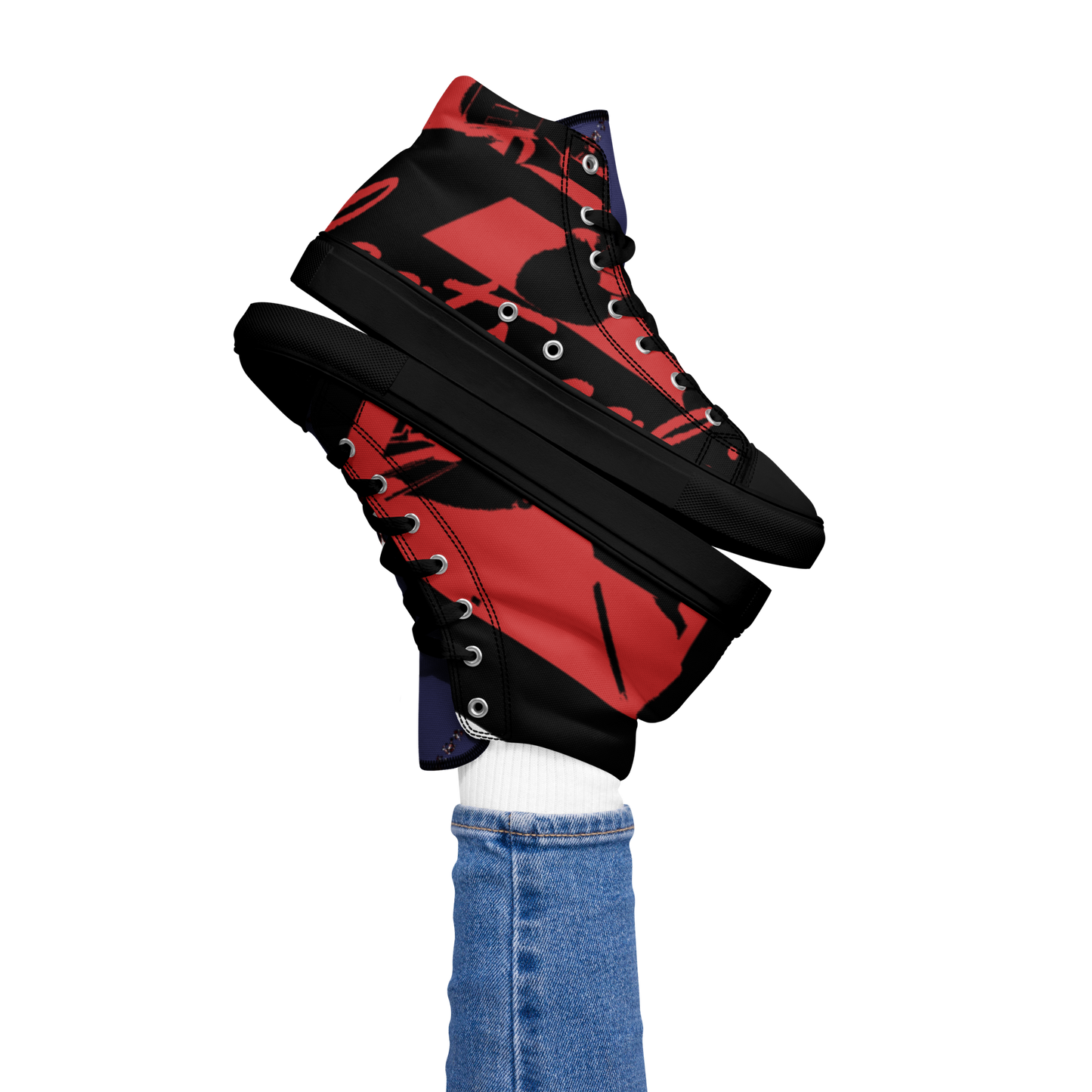 Women’s high top canvas shoes