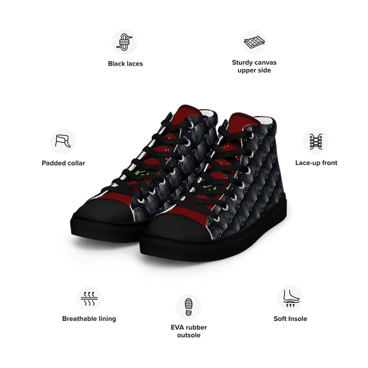 Women’s high top canvas shoes