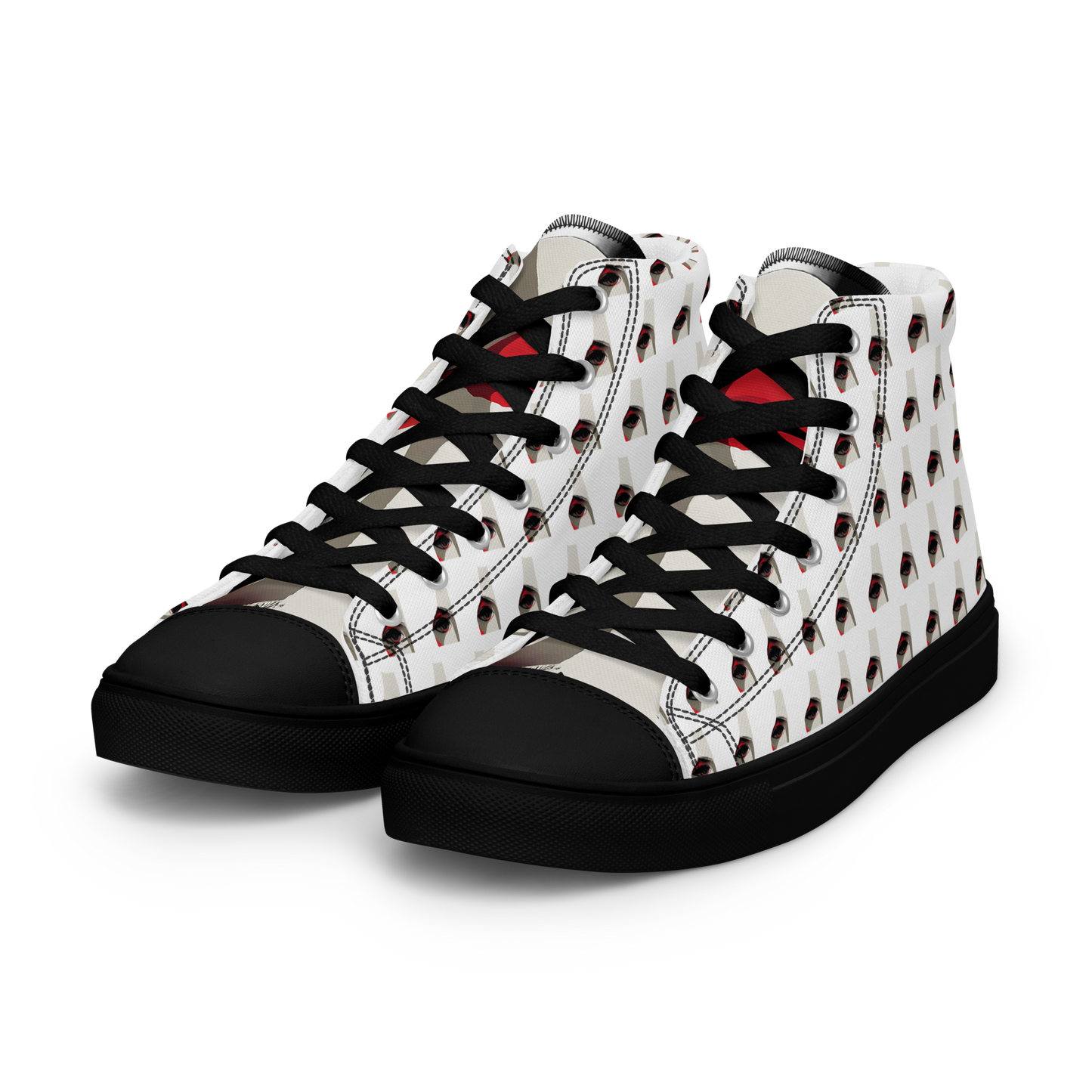 Women’s high top canvas shoes