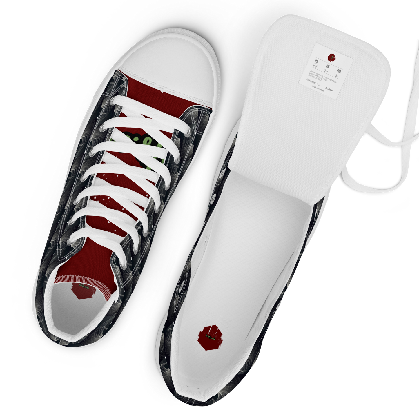 Women’s high top canvas shoes