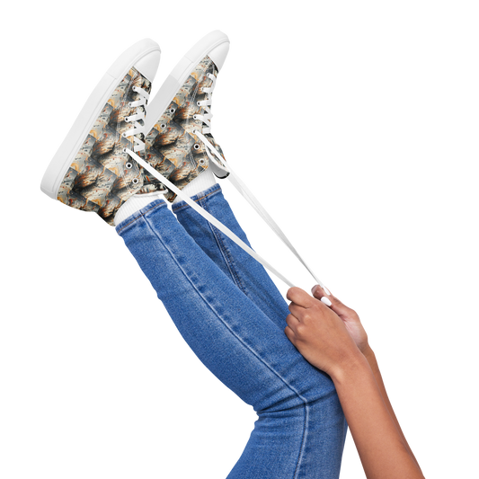 Women’s high top canvas shoes