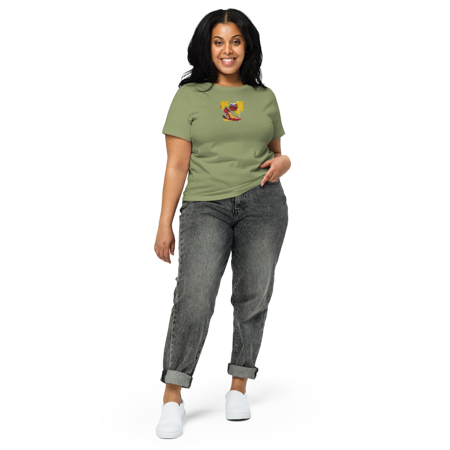 Women’s high-waisted t-shirt