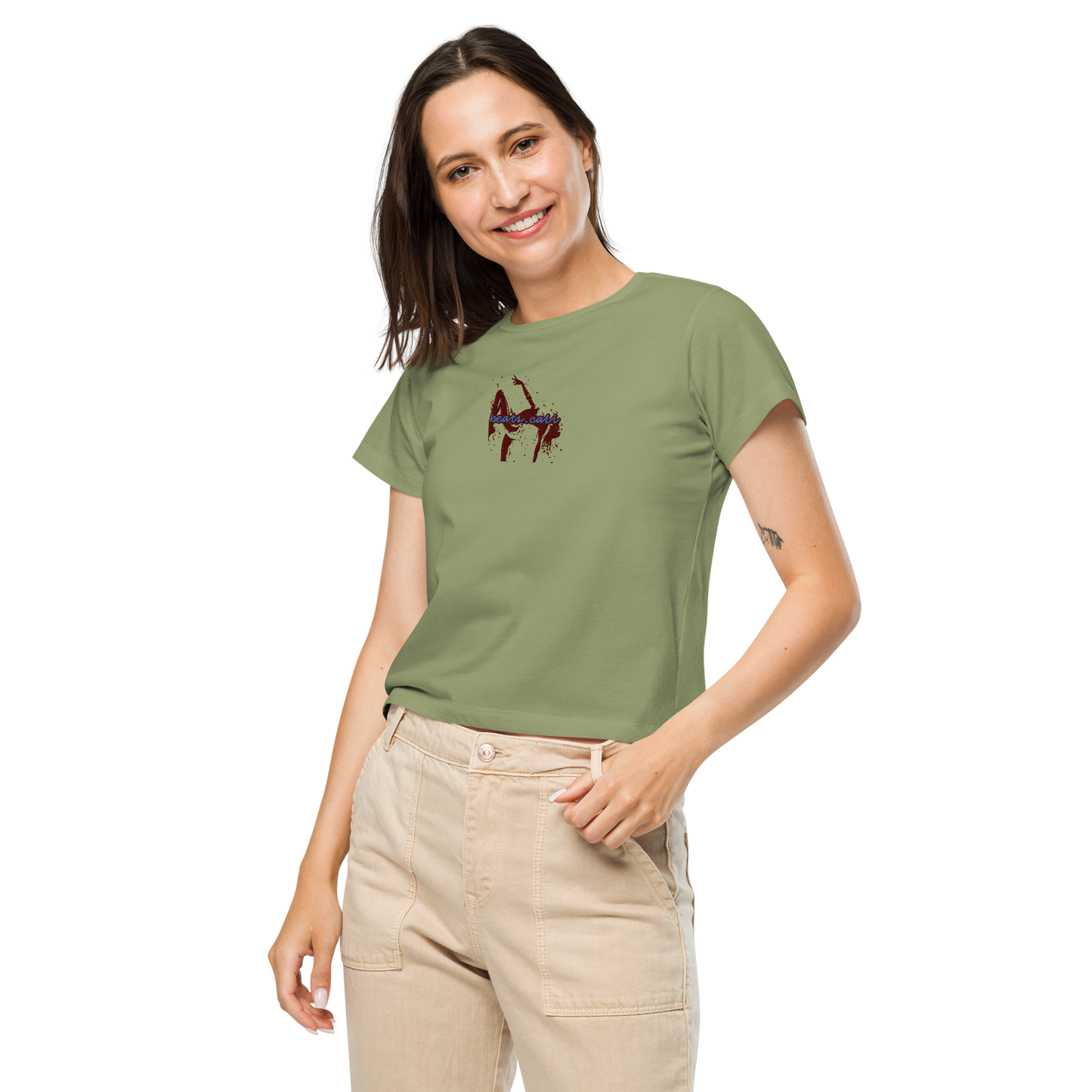 Women’s high-waisted t-shirt