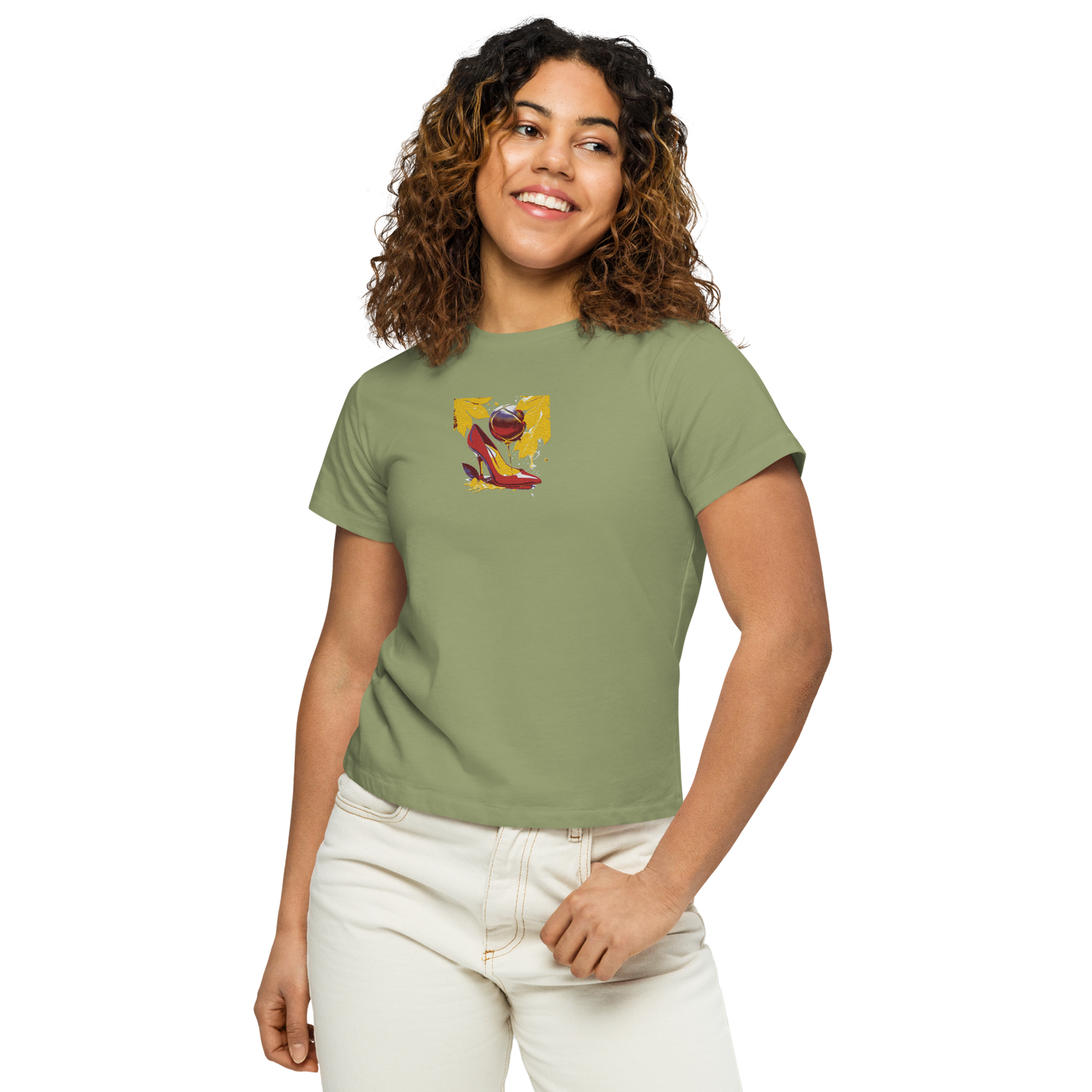 Women’s high-waisted t-shirt