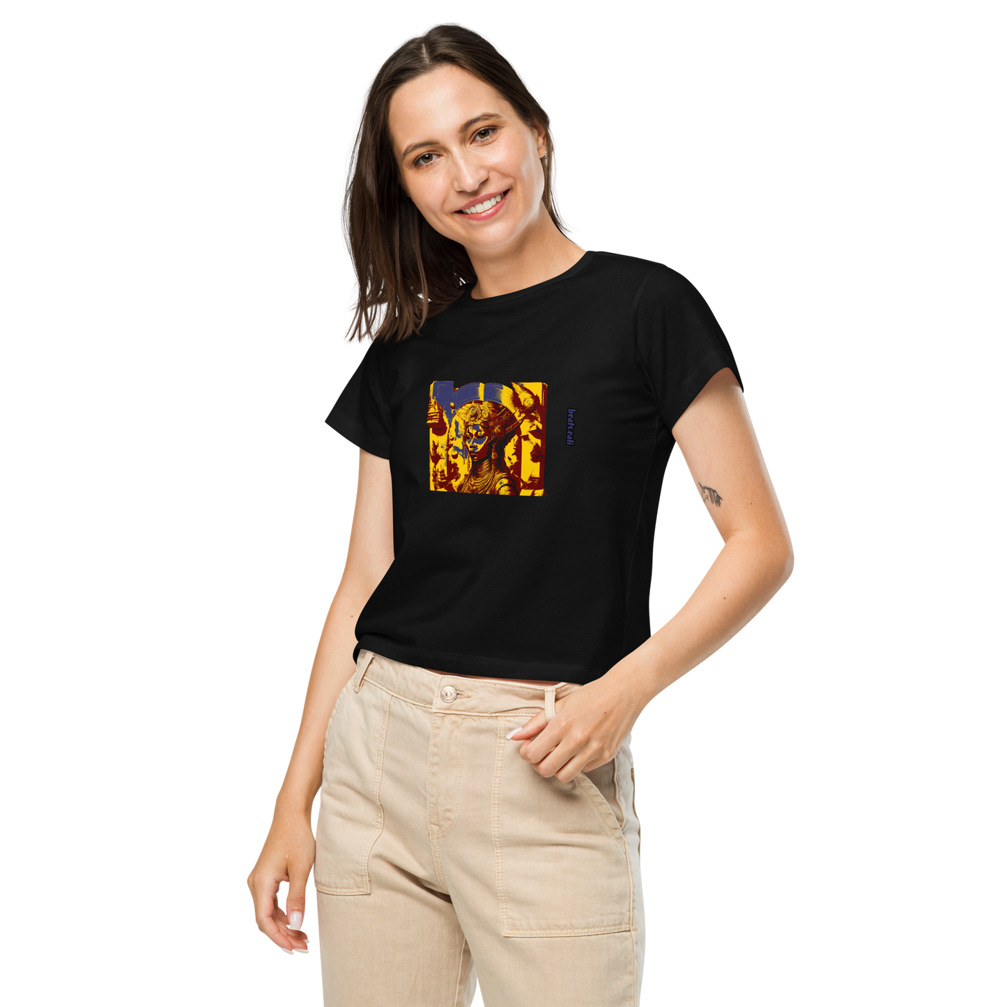 Women’s high-waisted t-shirt