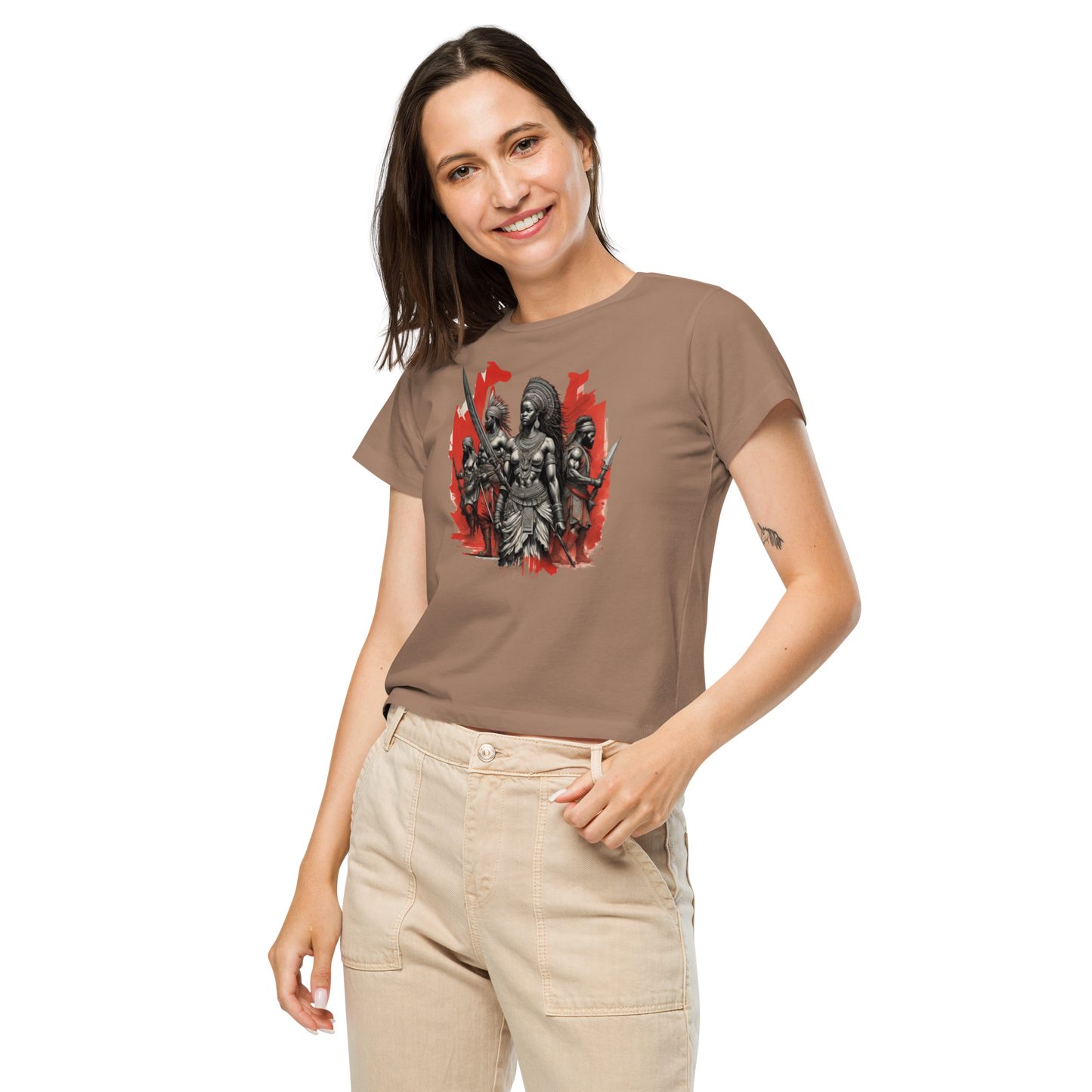 Women’s high-waisted t-shirt