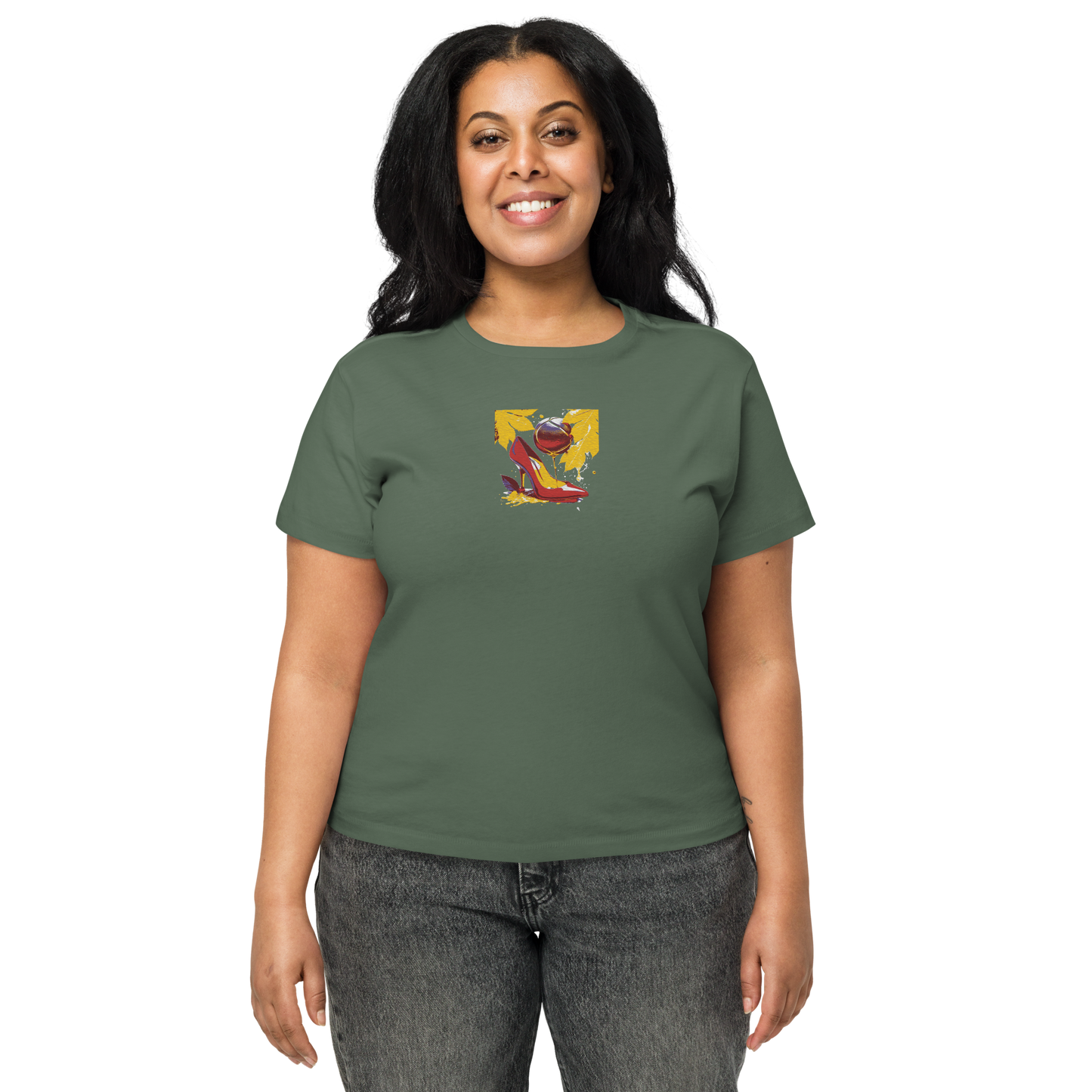 Women’s high-waisted t-shirt