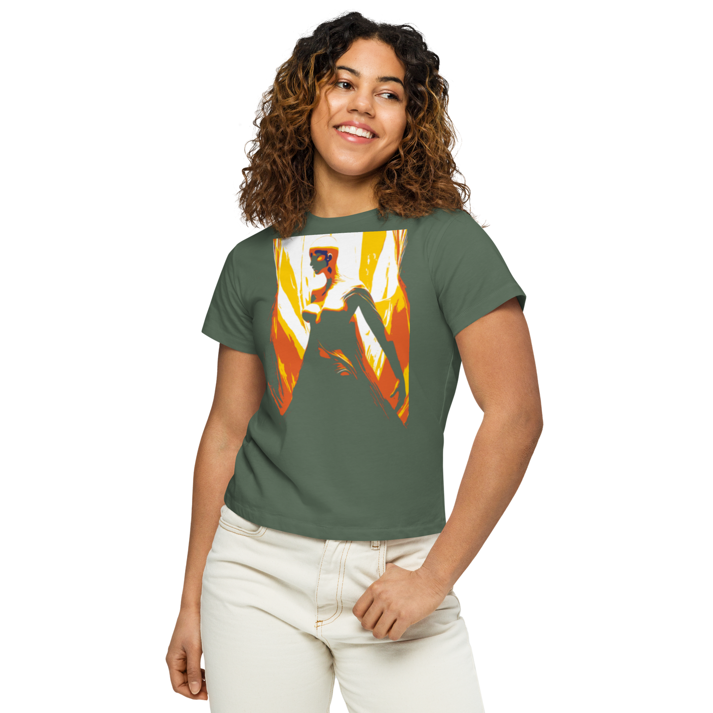 Women’s high-waisted t-shirt
